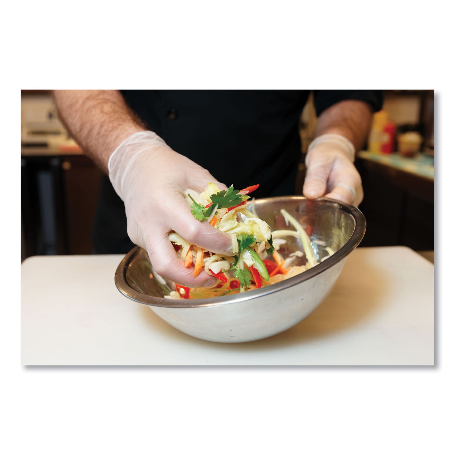 SemperCare® Latex Examination Gloves, Cream, Large, 100/Box