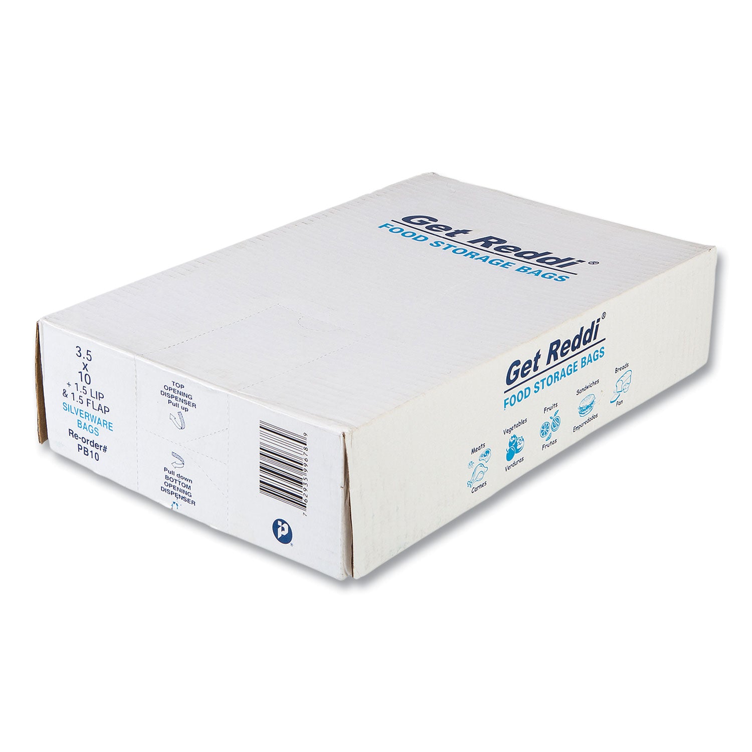 Inteplast Group Silverware Bags, 3.5" x 1.5" x 10", Clear, 2,000/Carton