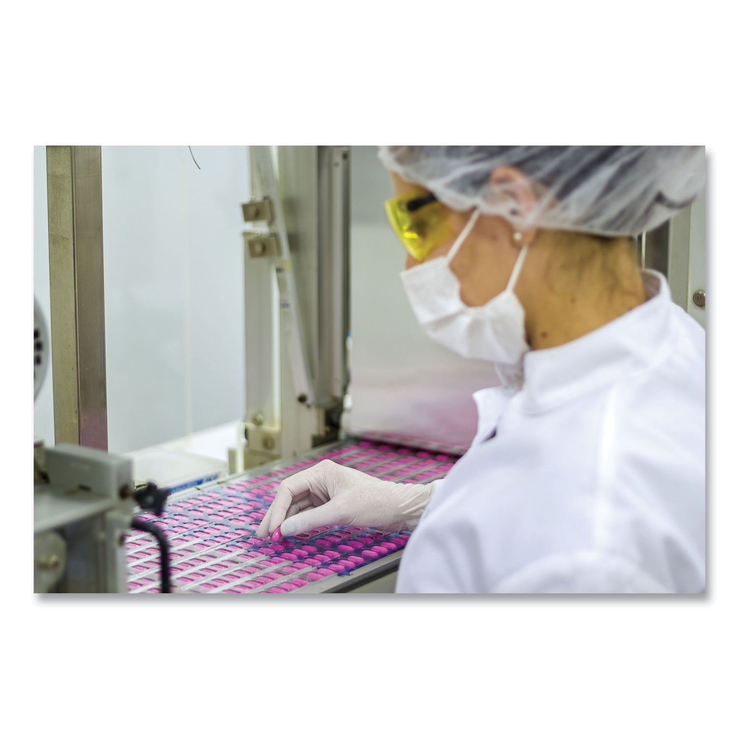 SemperCare® Latex Examination Gloves, Powder-Free, Large, Cream, 5 mil, 100/Box, 10 Boxes/Carton