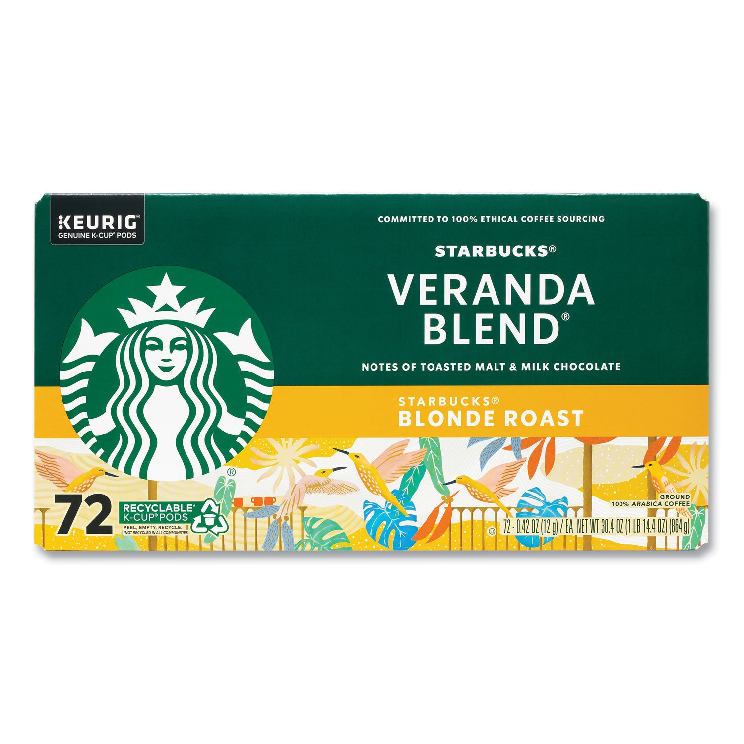 Starbucks® Veranda Blend Coffee K-Cups, 72/Carton