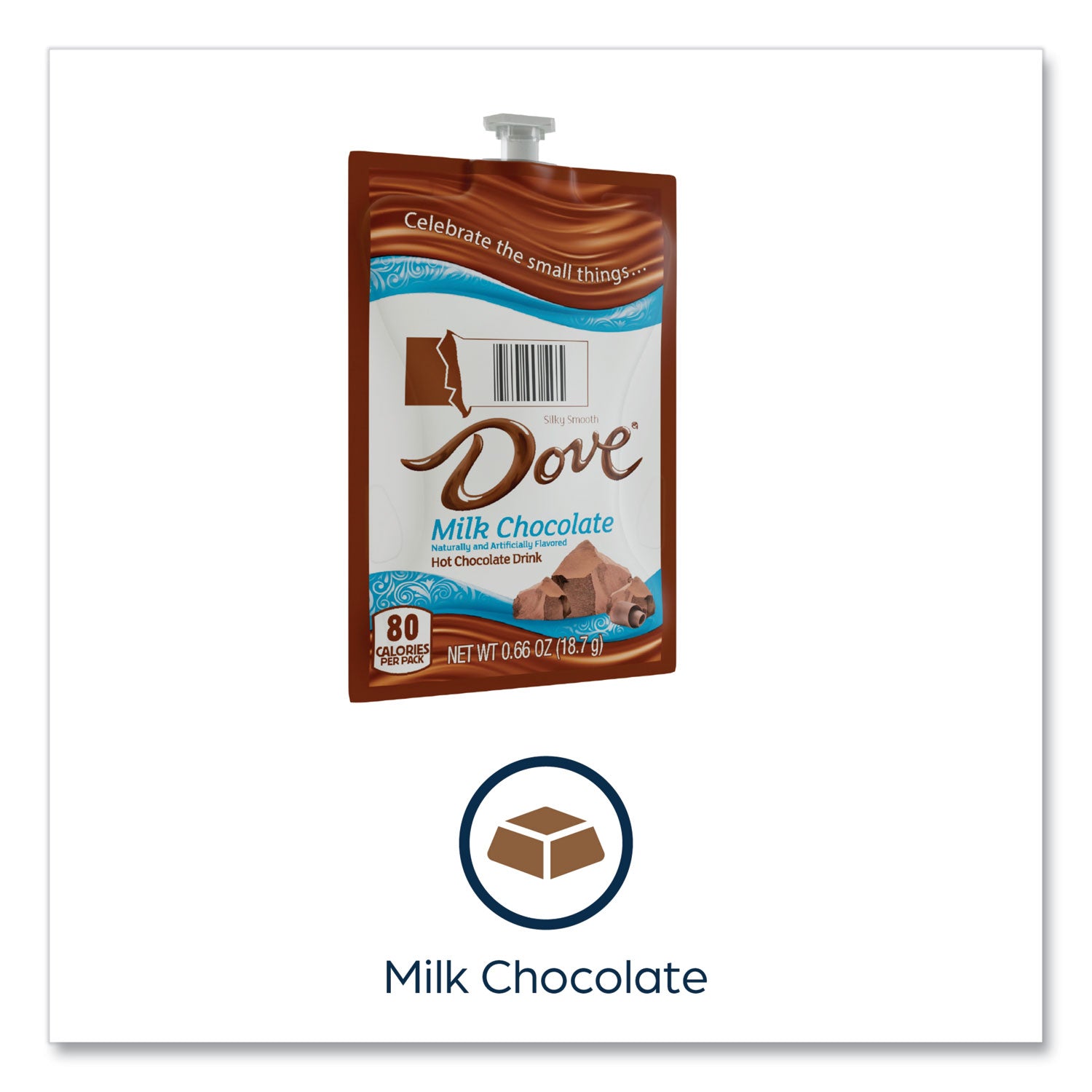 FLAVIA® Dove Hot Chocolate Freshpack, Milk Chocolate, 72/Carton
