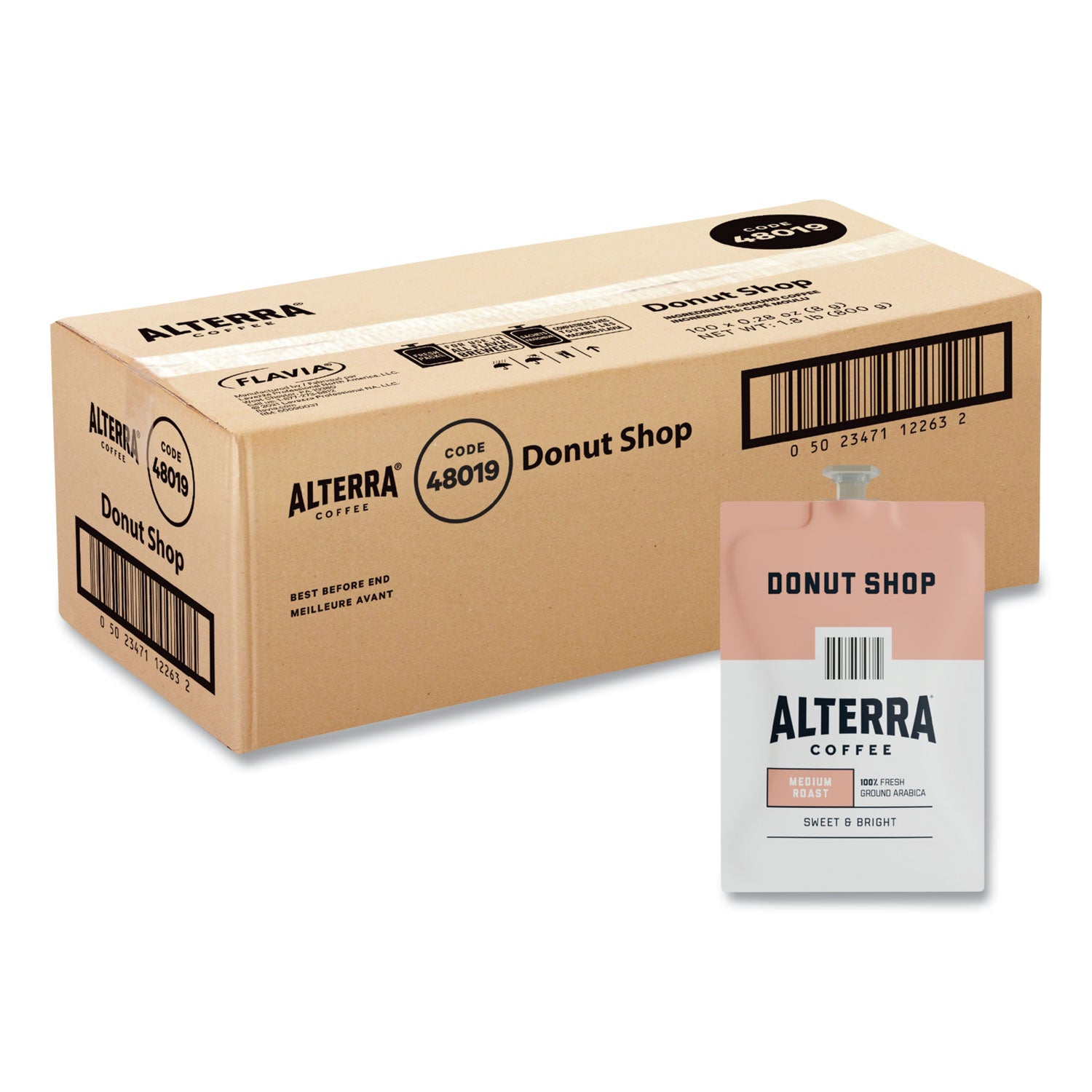 FLAVIA® Alterra Donut Shop Coffee Freshpack, 100/Carton