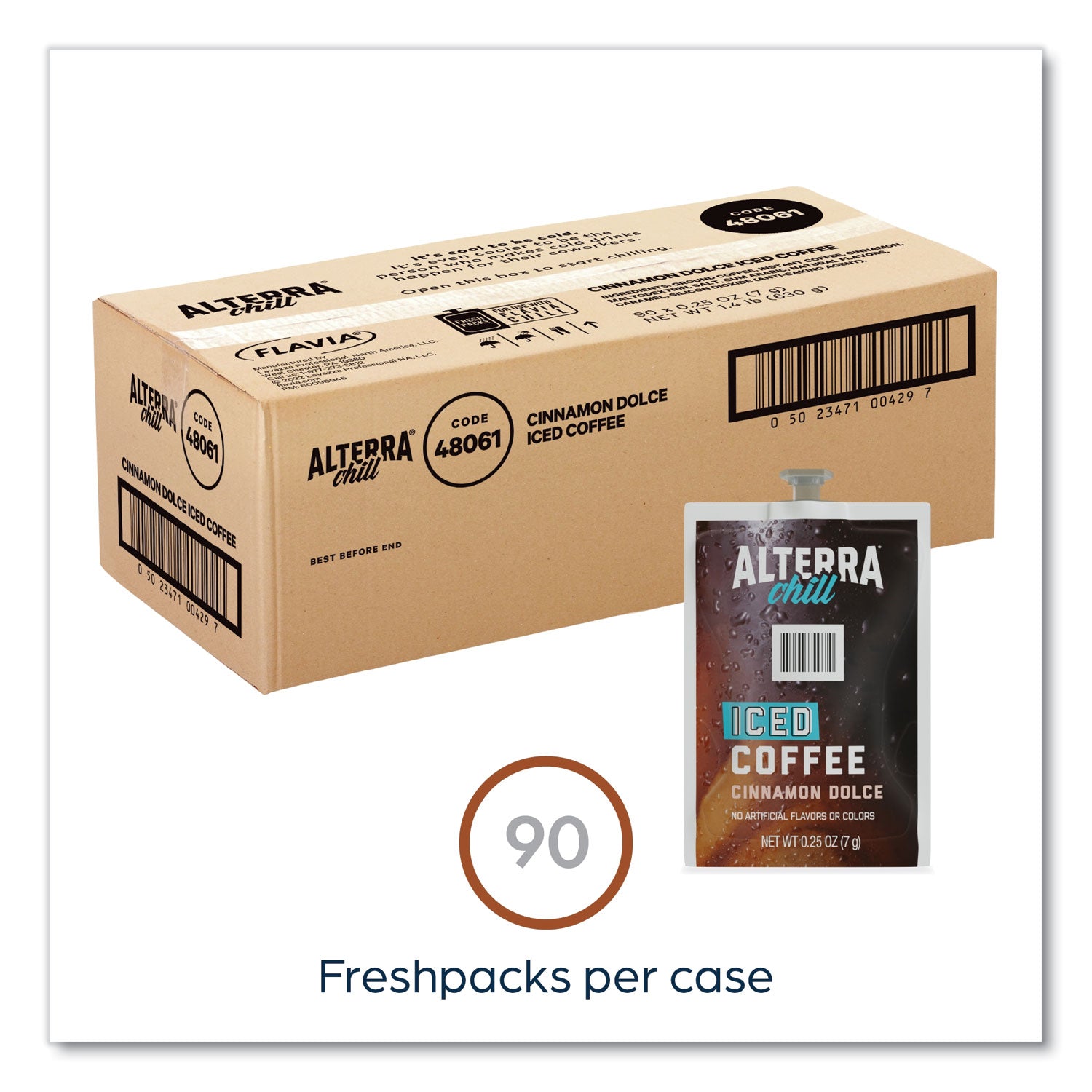 FLAVIA® Alterra Cinnamon Dolce Iced Coffee Freshpack, 90/Carton