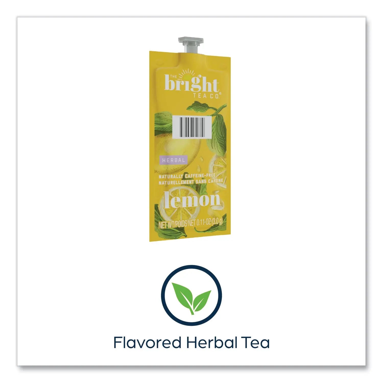 The Bright Tea Co. Lemon Herbal Tea Freshpack, Lemon, 0.11 oz Pouch, 100/Carton FLAVIA® Flipcost