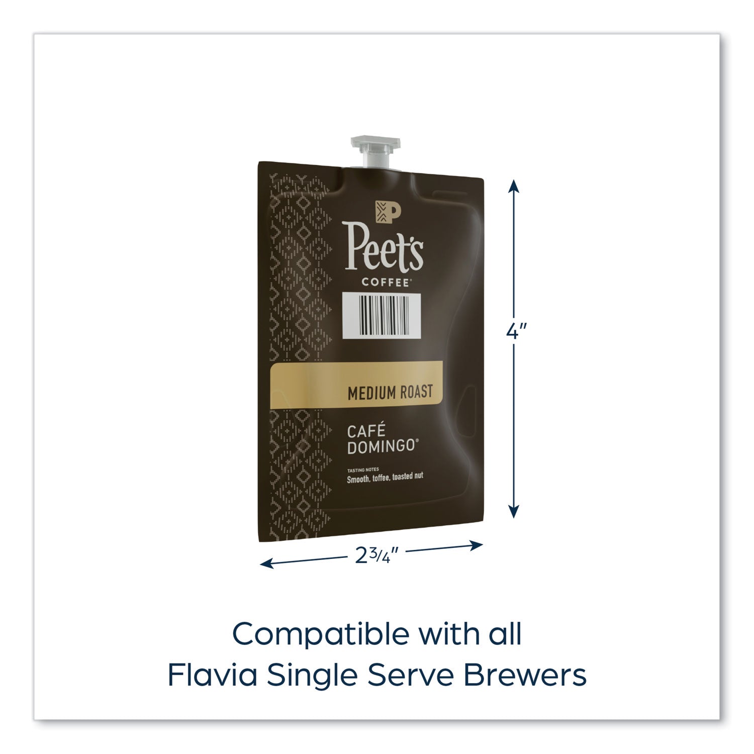 FLAVIA® Peet's Coffee Cafe Domingo Freshpack, 76/Carton