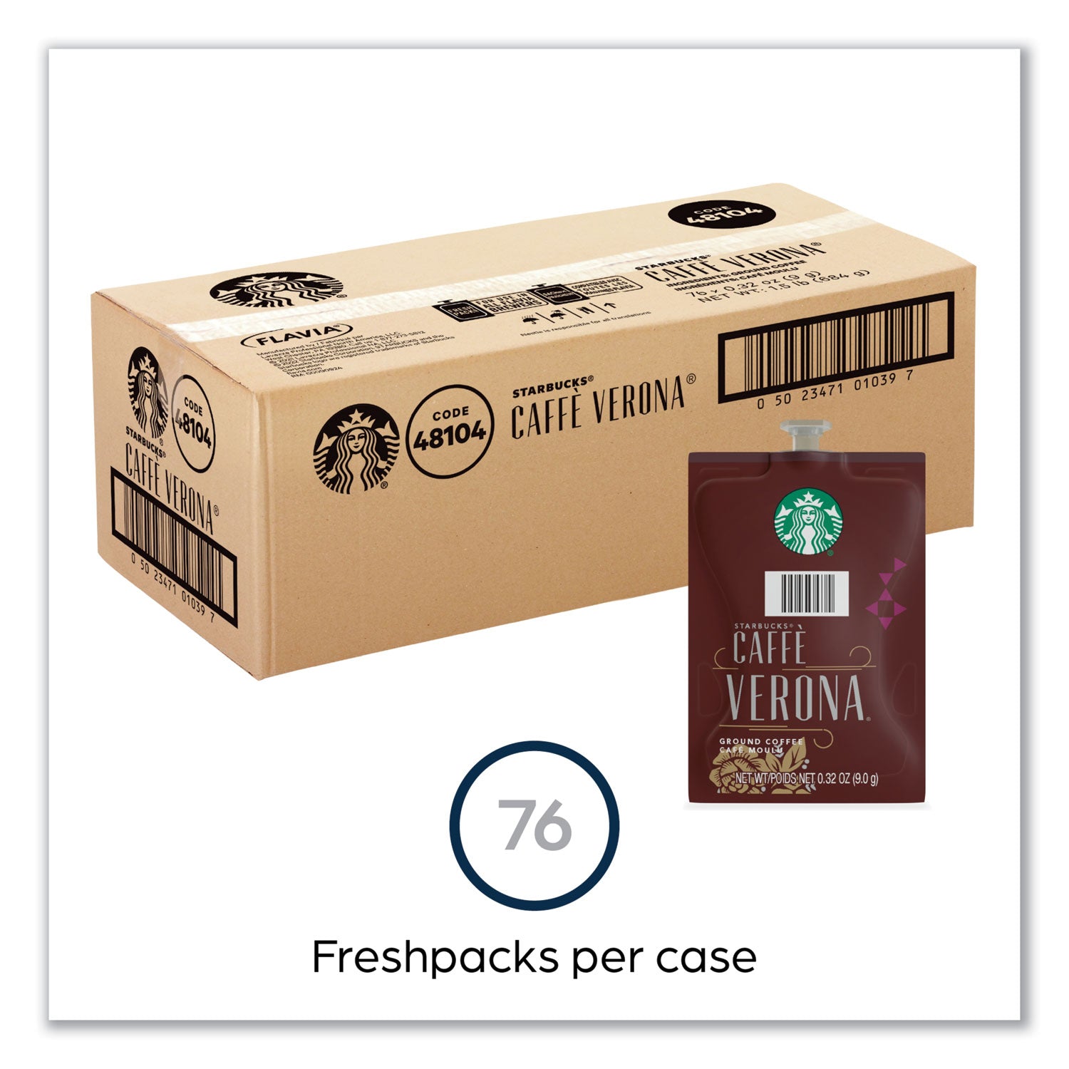 FLAVIA® Starbucks Caffe Verona Coffee Freshpack, 76/Carton