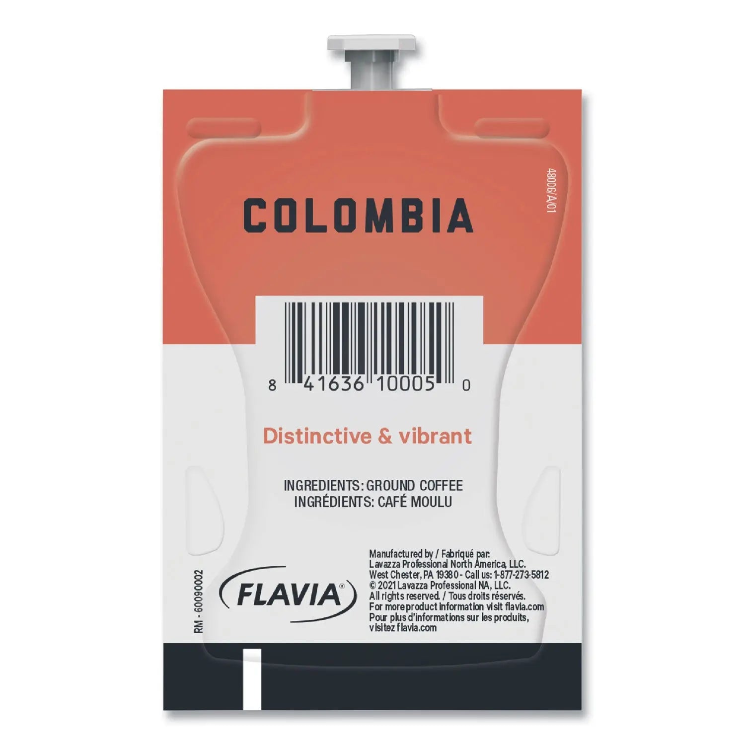 Alterra Columbia Coffee Freshpack, Columbia, 0.28 oz Pouch, 100/Carton FLAVIA® Flipcost