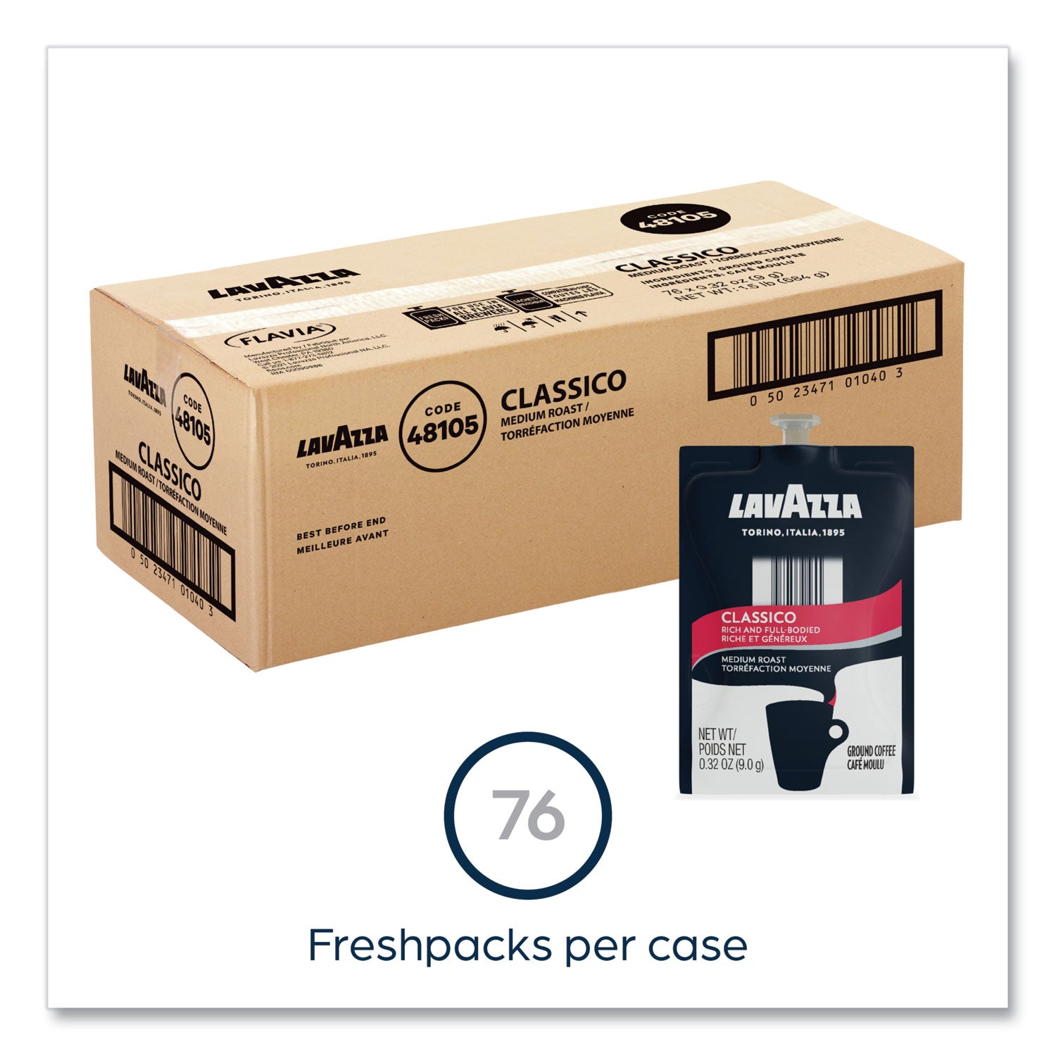 FLAVIA® Classico Coffee Freshpack, 76/Carton