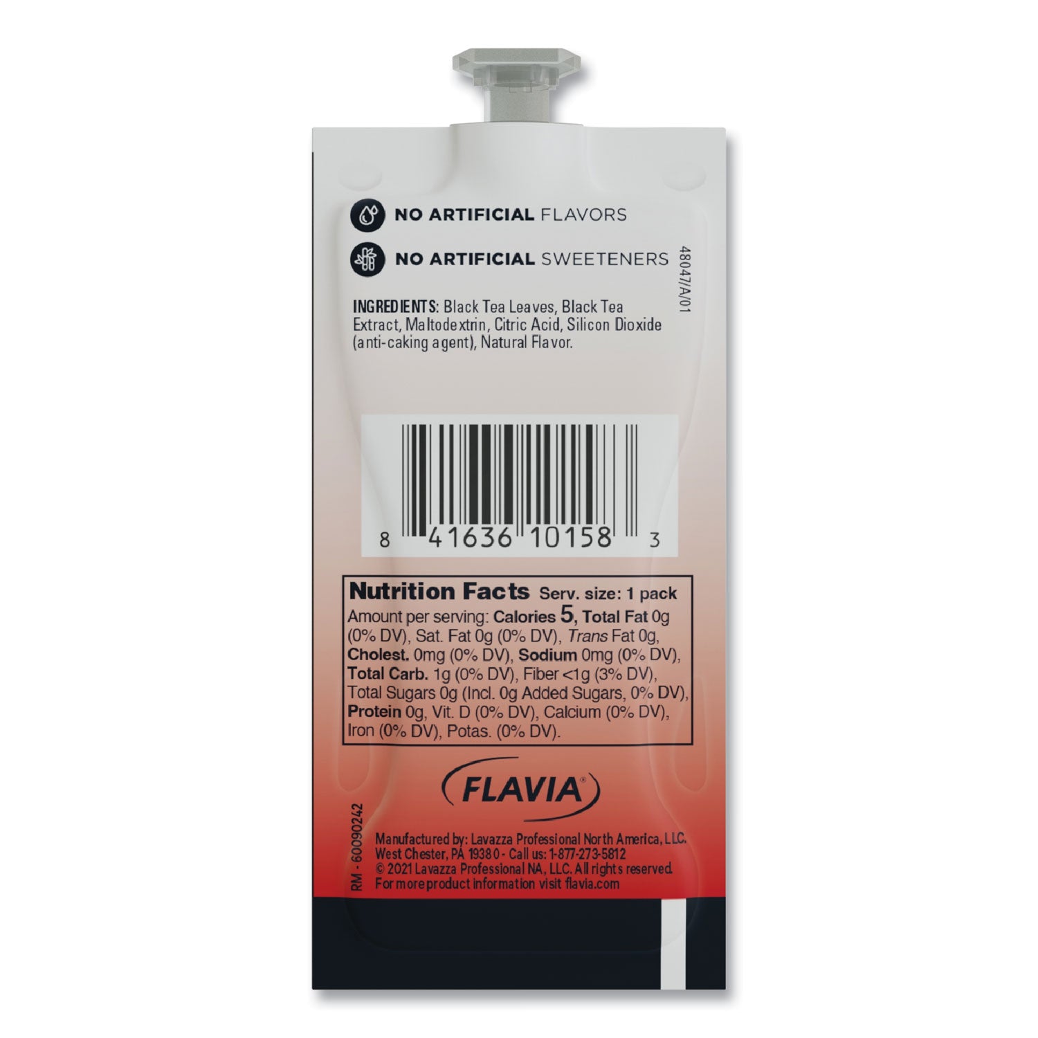 FLAVIA® The Bright Tea Co. Unsweetened Iced Black Tea Freshpack, 100/Carton