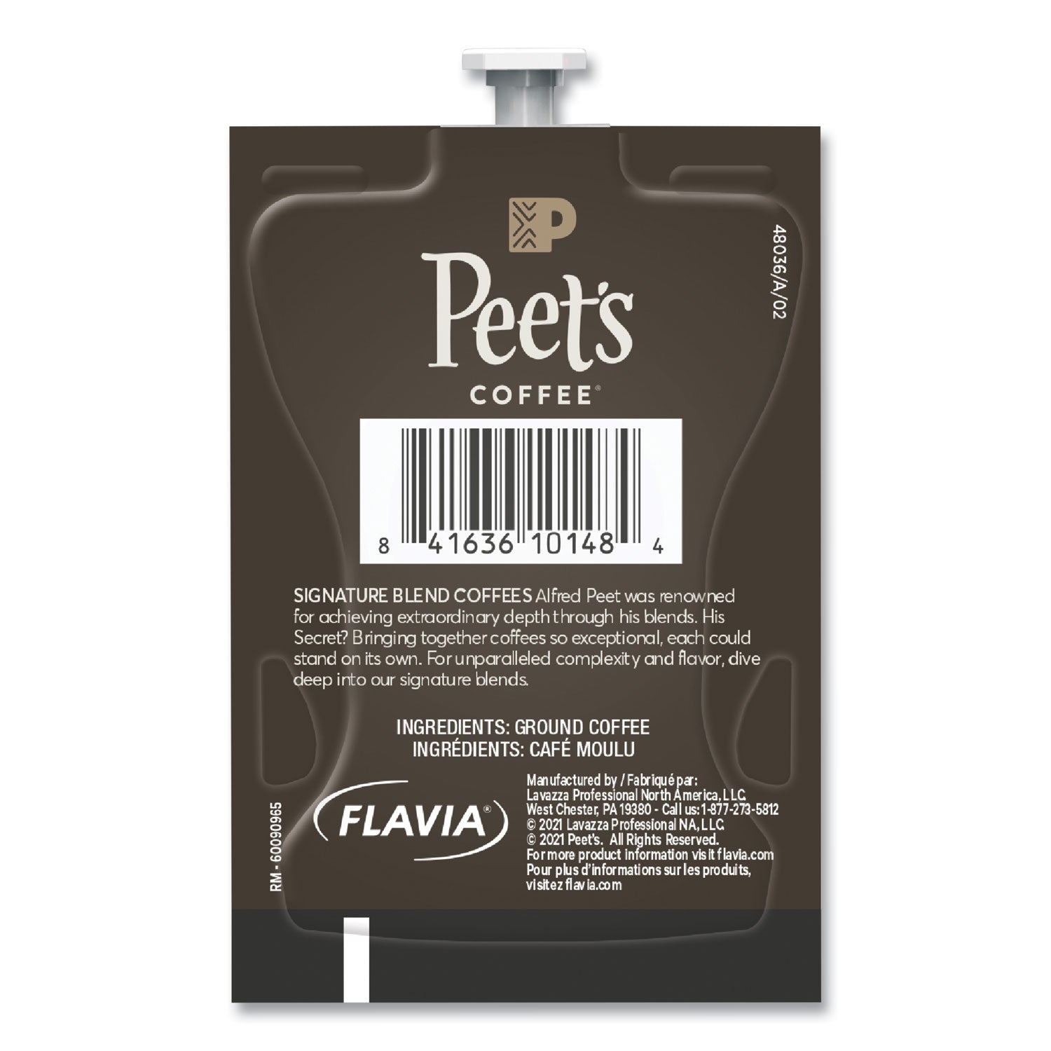 FLAVIA® Peet's French Roast Coffee Freshpack, 76/Carton