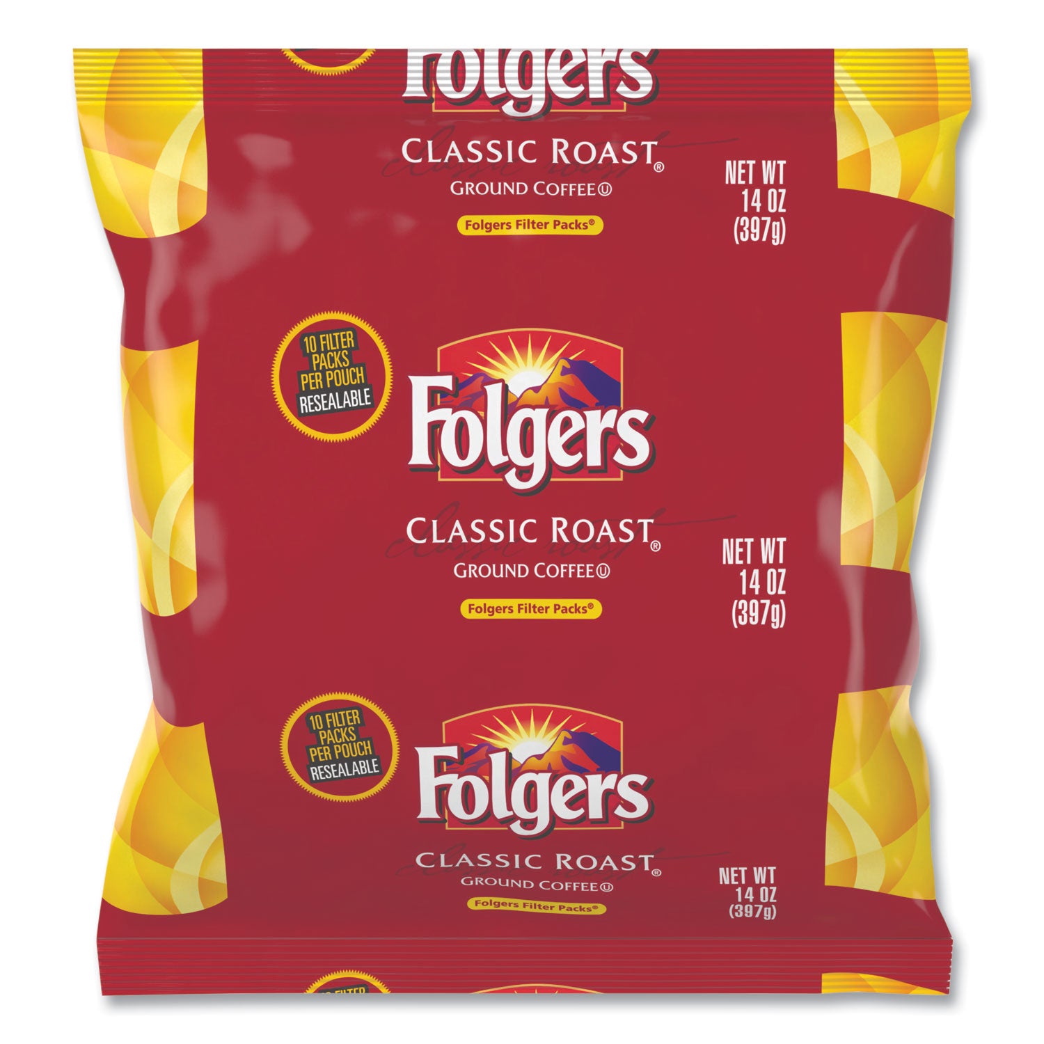 Folgers® Coffee Filter Packs, Classic Roast, 1.4 Oz Pack, 40/carton