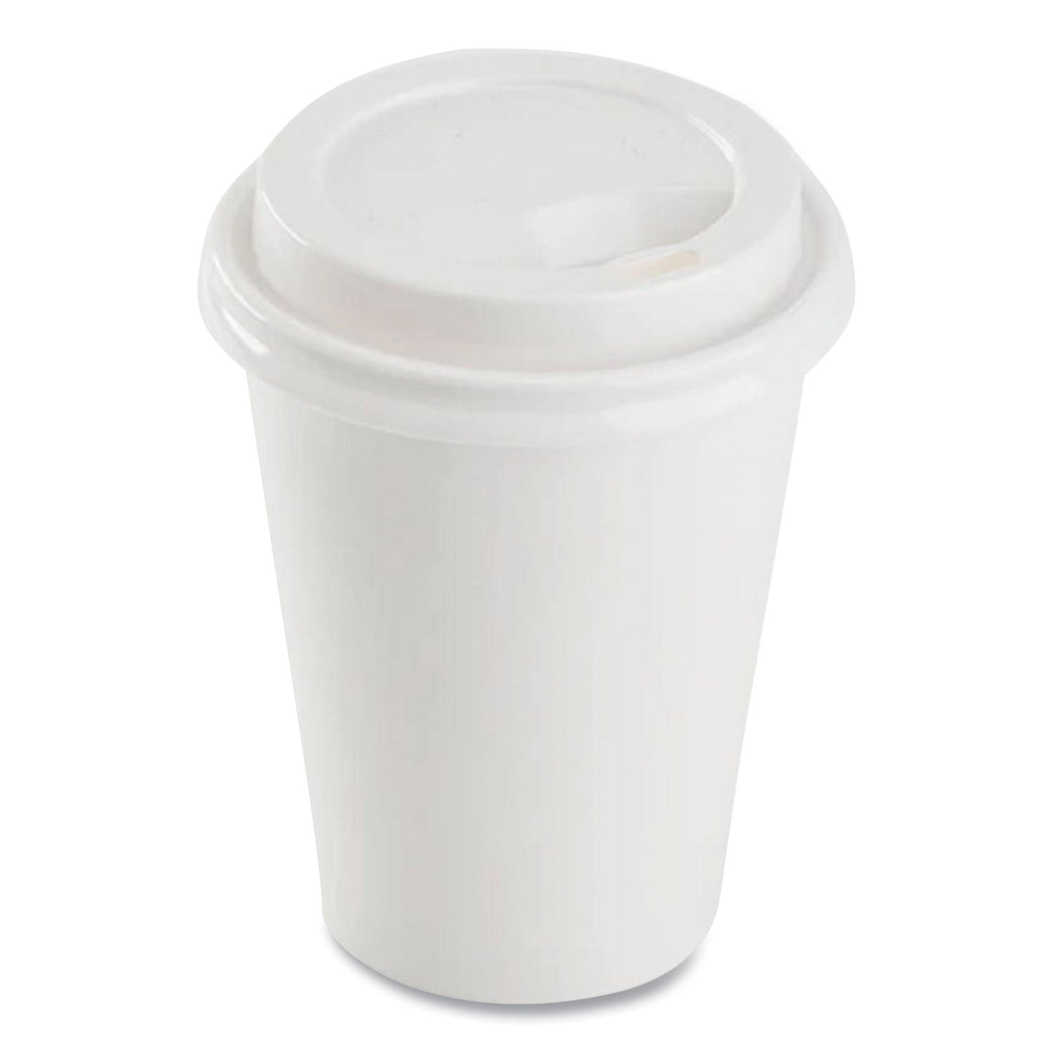 Karat® Hot Cup Lids, Sipper Lid, Fits 8 oz Hot Cups, Plastic, White, 1,000/Carton