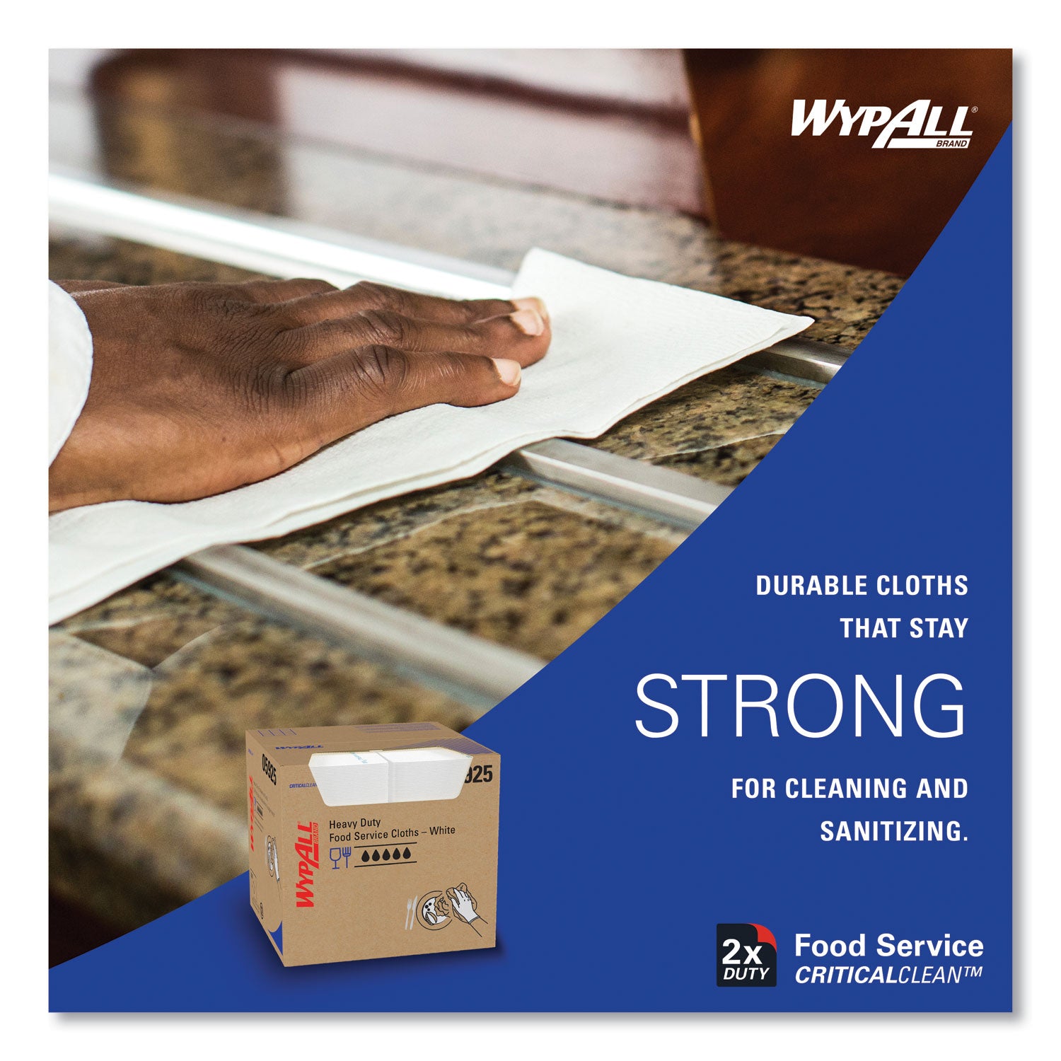 WypAll® X70 Wipers, Kimfresh Antimicrobial, 12.5 x 23.5, Unscented, White, 300/Carton