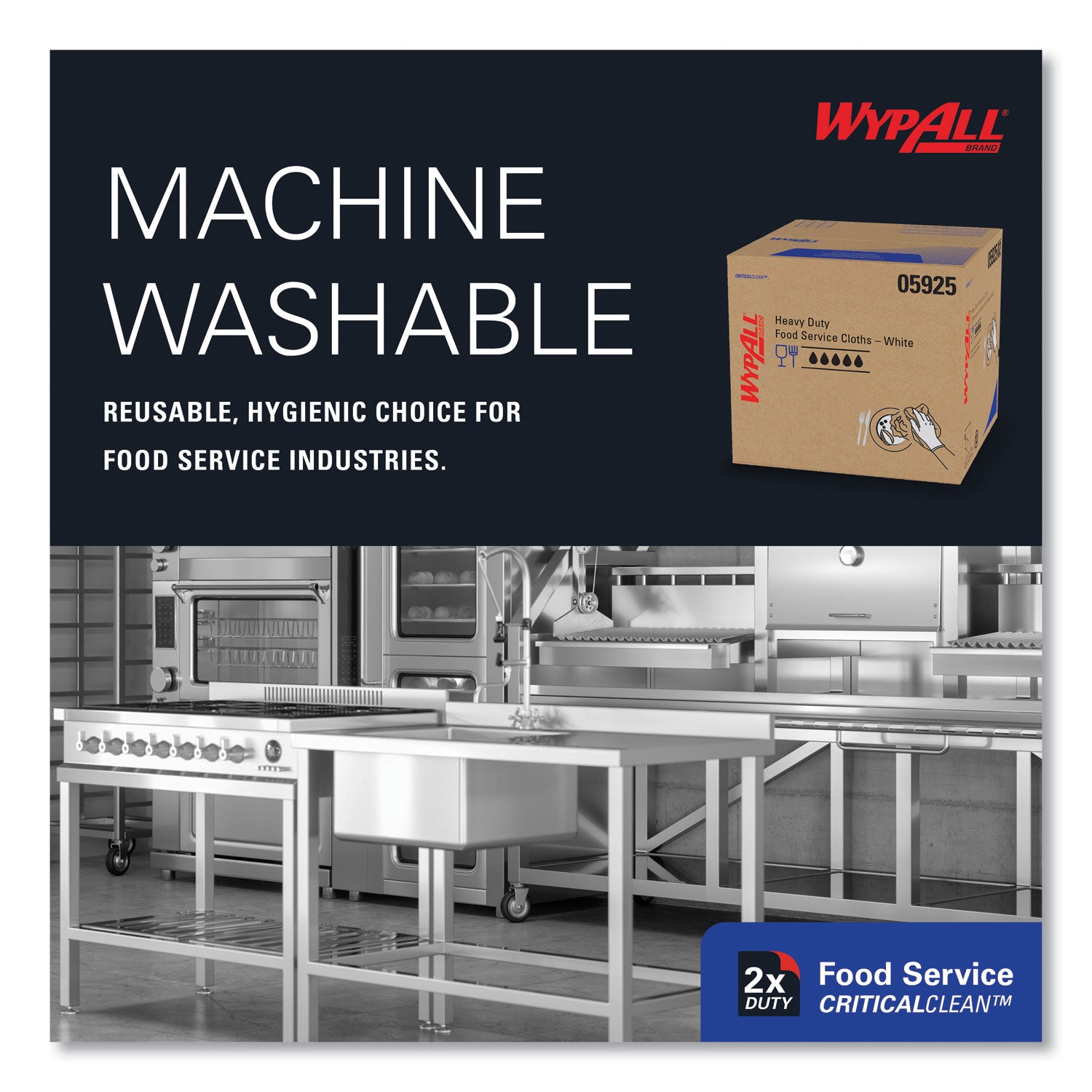 WypAll® X70 Wipers, Kimfresh Antimicrobial, 12.5 x 23.5, Unscented, White, 300/Carton