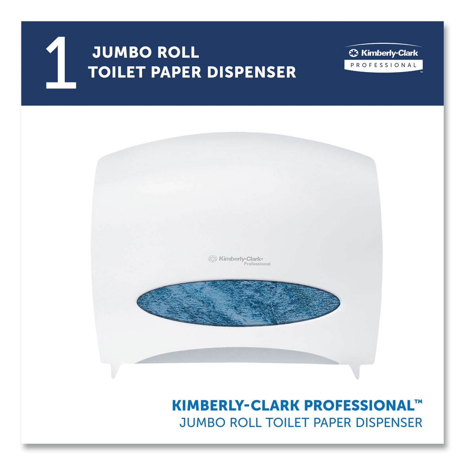 Kimberly-Clark Professional* Jrt Jr. Escort Jumbo Roll Bath Tissue Dispenser, 16 X 5.75 X 13.88, Pearl White