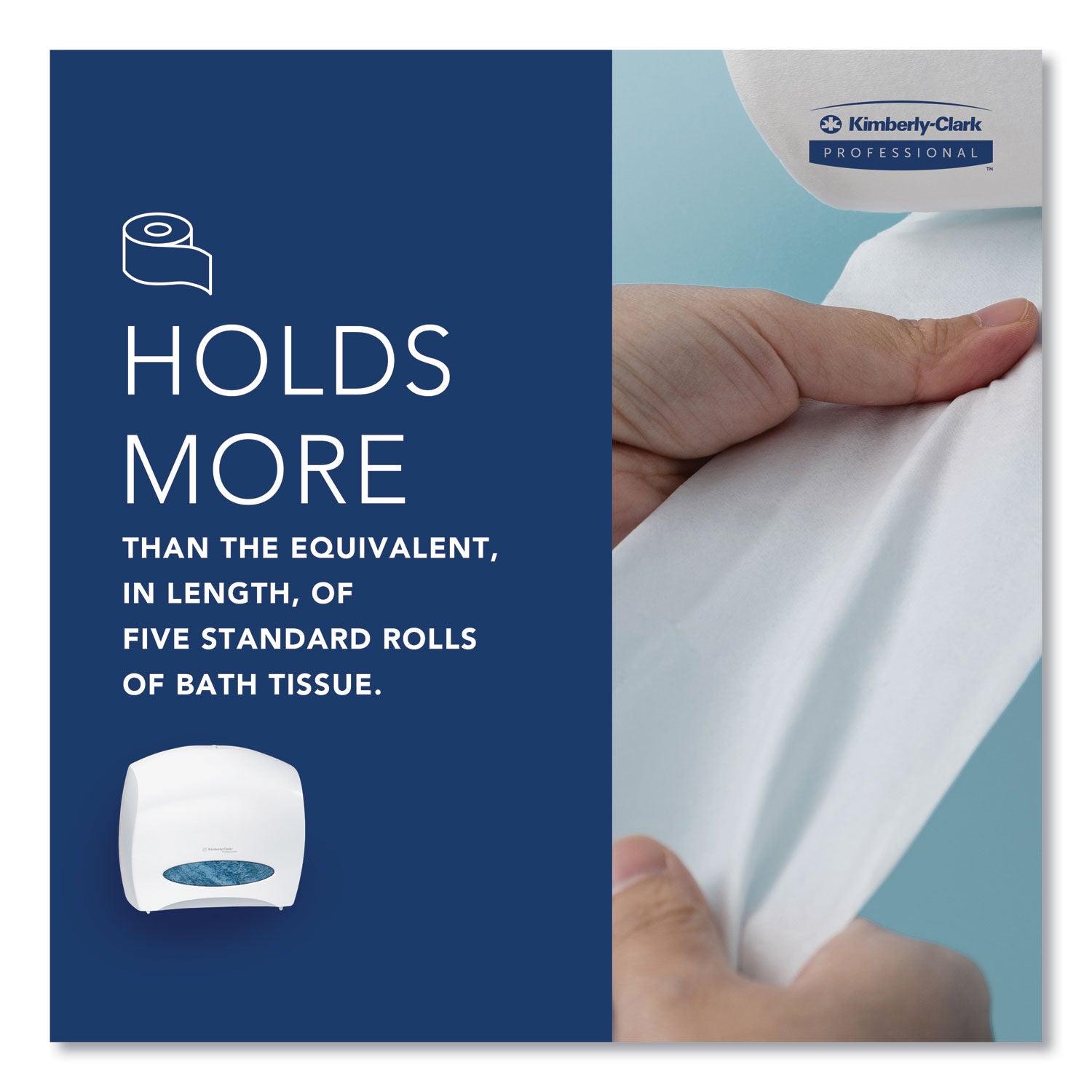 Kimberly-Clark Professional* Jrt Jr. Escort Jumbo Roll Bath Tissue Dispenser, 16 X 5.75 X 13.88, Pearl White