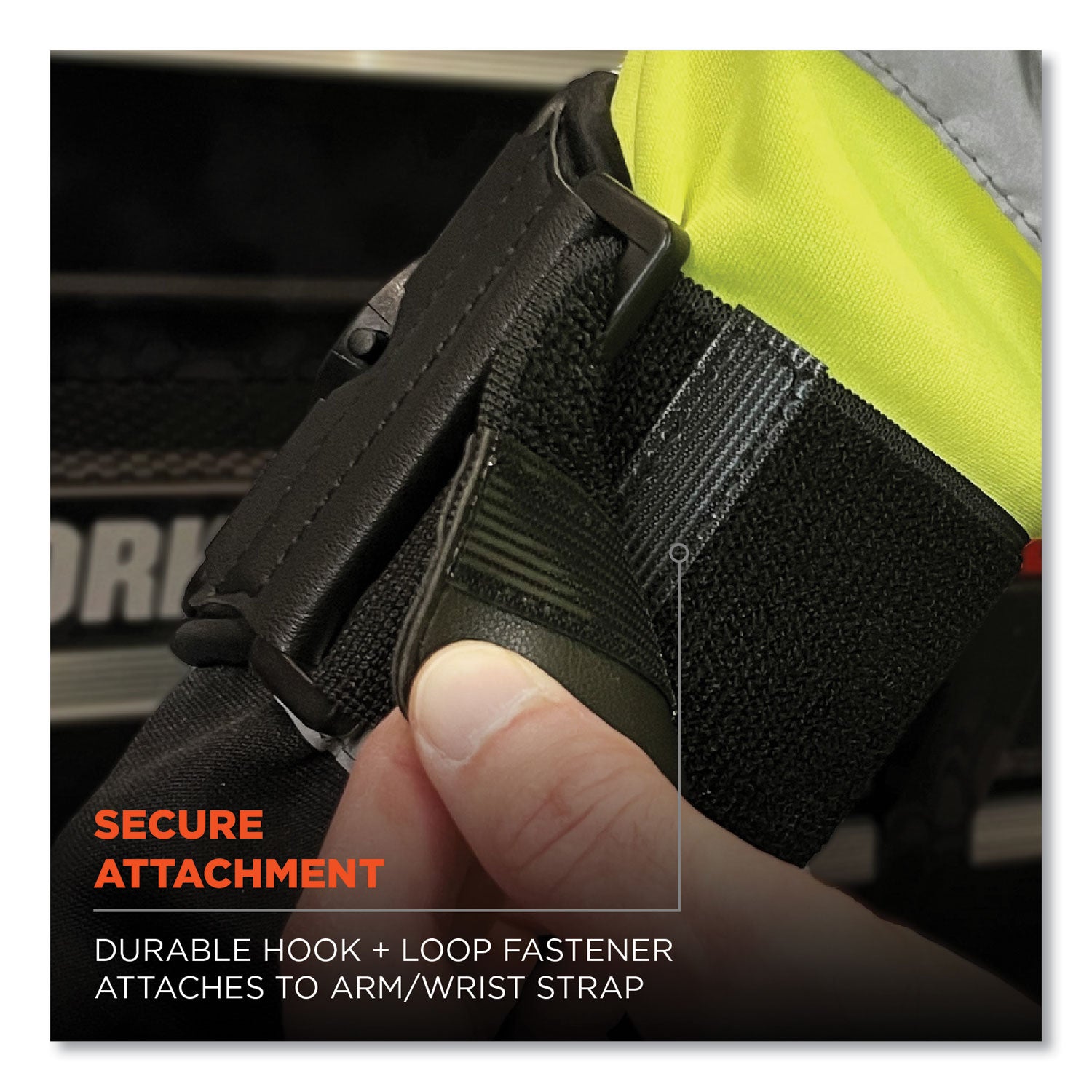 ergodyne® Squids 5546 Scanner Wrist Mount Extender Strap, 4 x 5 x 0.5, Elastic, Black