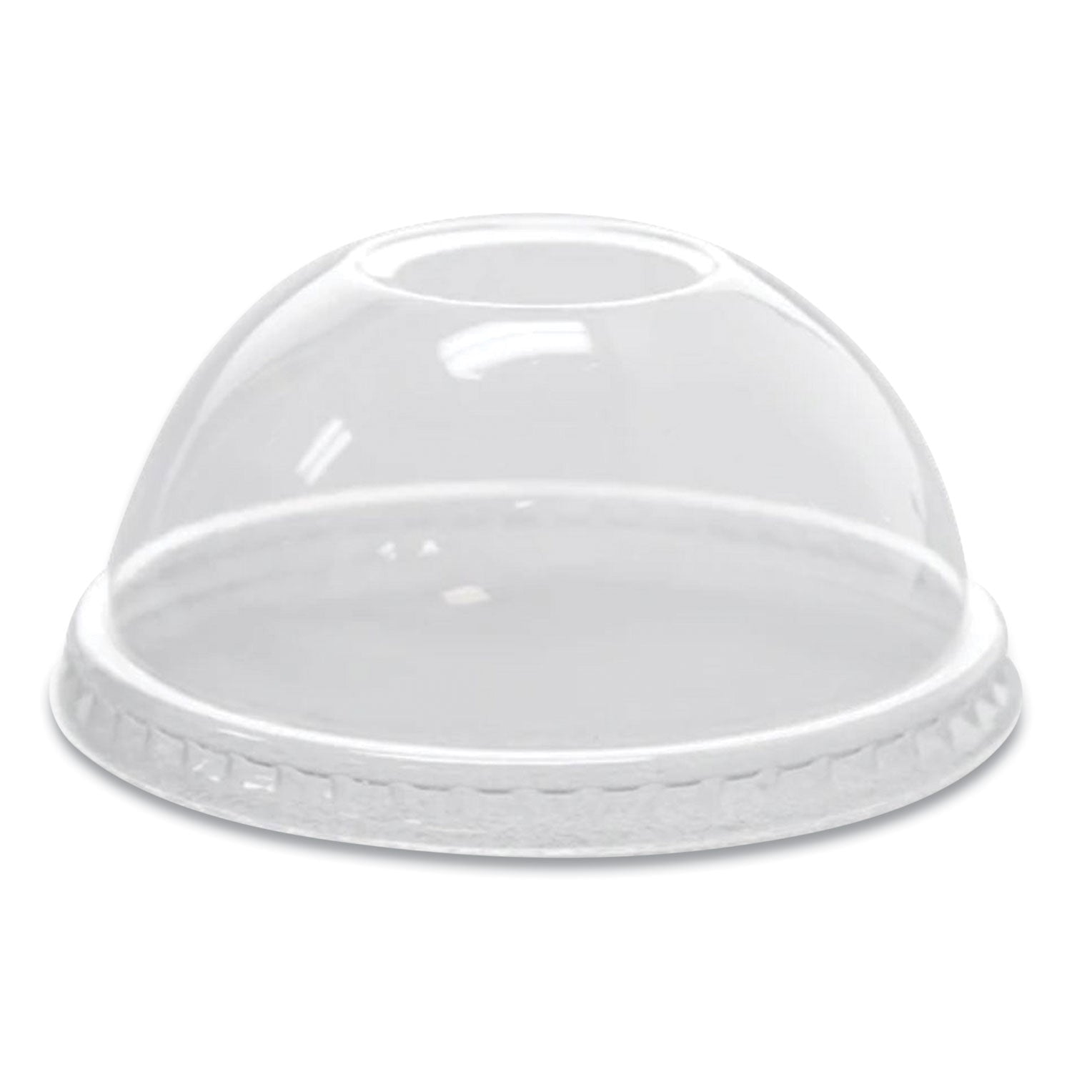 PET Lids, Fits 8 oz to 10 oz Cold Cups, Dome Lid, Clear, 1,000/Carton