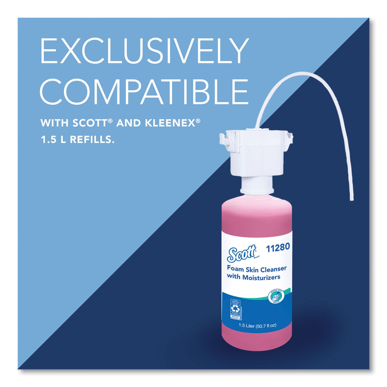 Kimberly-Clark Professional* Touchless Counter Mount Skin Care Dispenser, 1.5 L, 2.12 X 4.25 X 5.56, Chrome