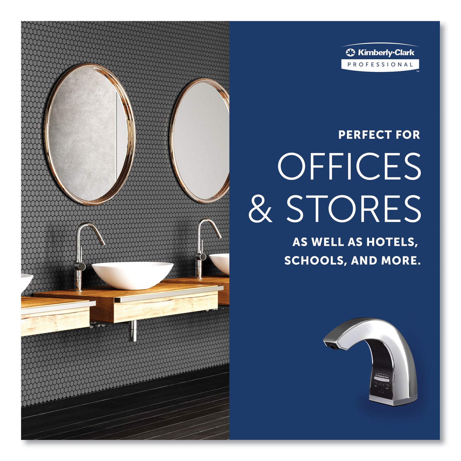 Kimberly-Clark Professional* Touchless Counter Mount Skin Care Dispenser, 1.5 L, 2.12 X 4.25 X 5.56, Chrome