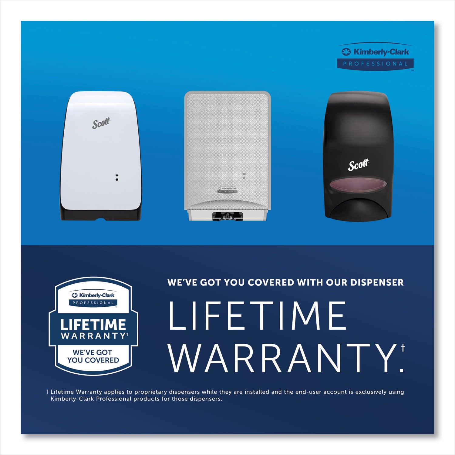 Kimberly-Clark Professional* Touchless Counter Mount Skin Care Dispenser, 1.5 L, 2.12 X 4.25 X 5.56, Chrome