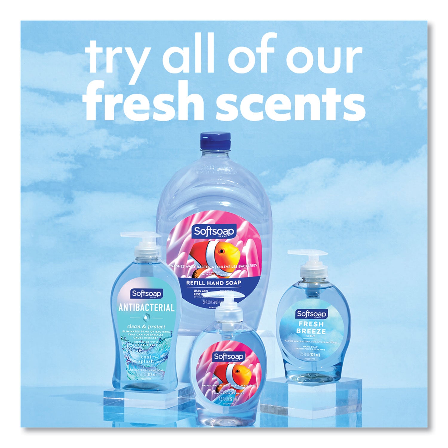 Softsoap® Softsoap Liquid Hand Soap Pumps, Fresh Breeze Scent, 7.5 oz, 6/Carton