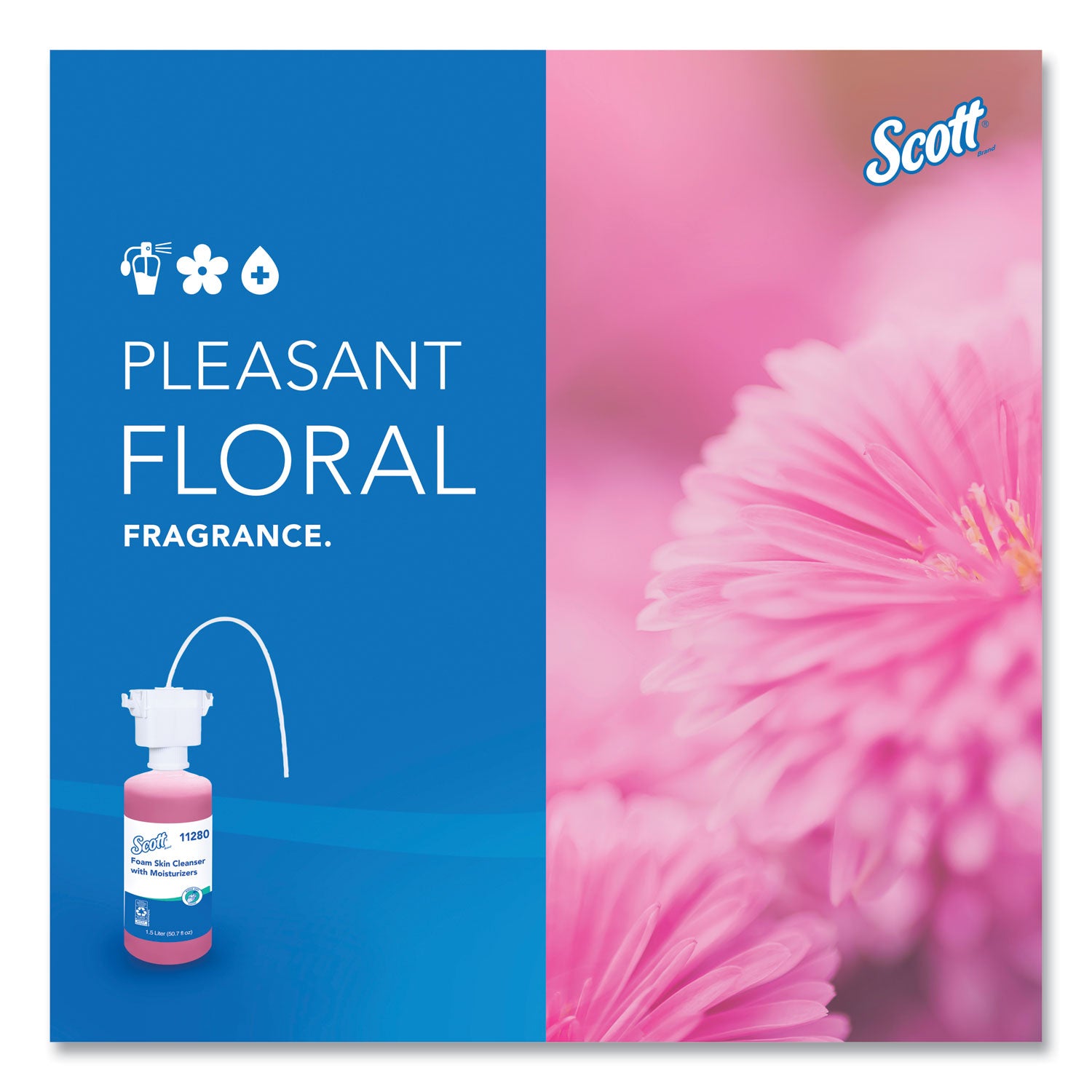 Scott® Pro Foam Skin Cleanser with Moisturizers Refill, Citrus Scent, 1.5 L, 2/Carton