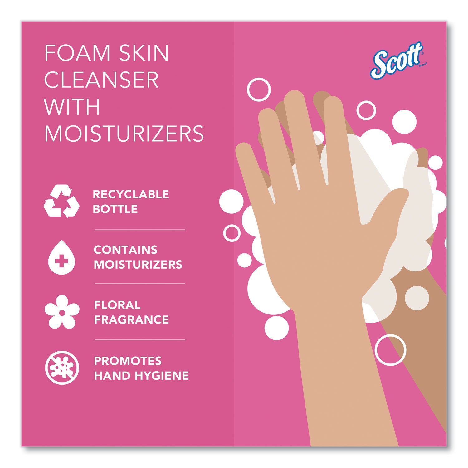 Scott® Pro Foam Skin Cleanser with Moisturizers Refill, Citrus Scent, 1.5 L, 2/Carton