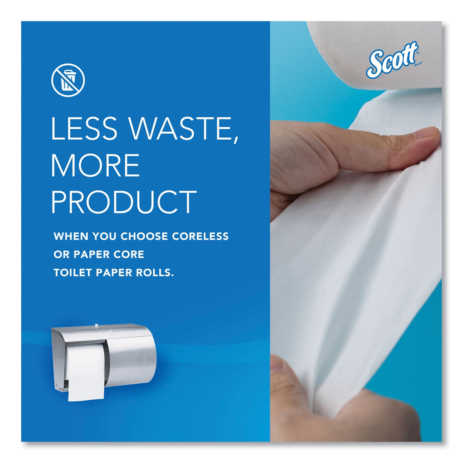 Scott® Pro Coreless SRB Tissue Dispenser, 10.13 x 6.4 x 7, Stainless Steel
