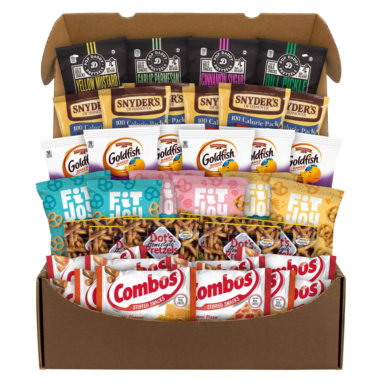 Snack Box Pros Pretzel Lover's Snack Box, 38 Assorted Snacks/Box