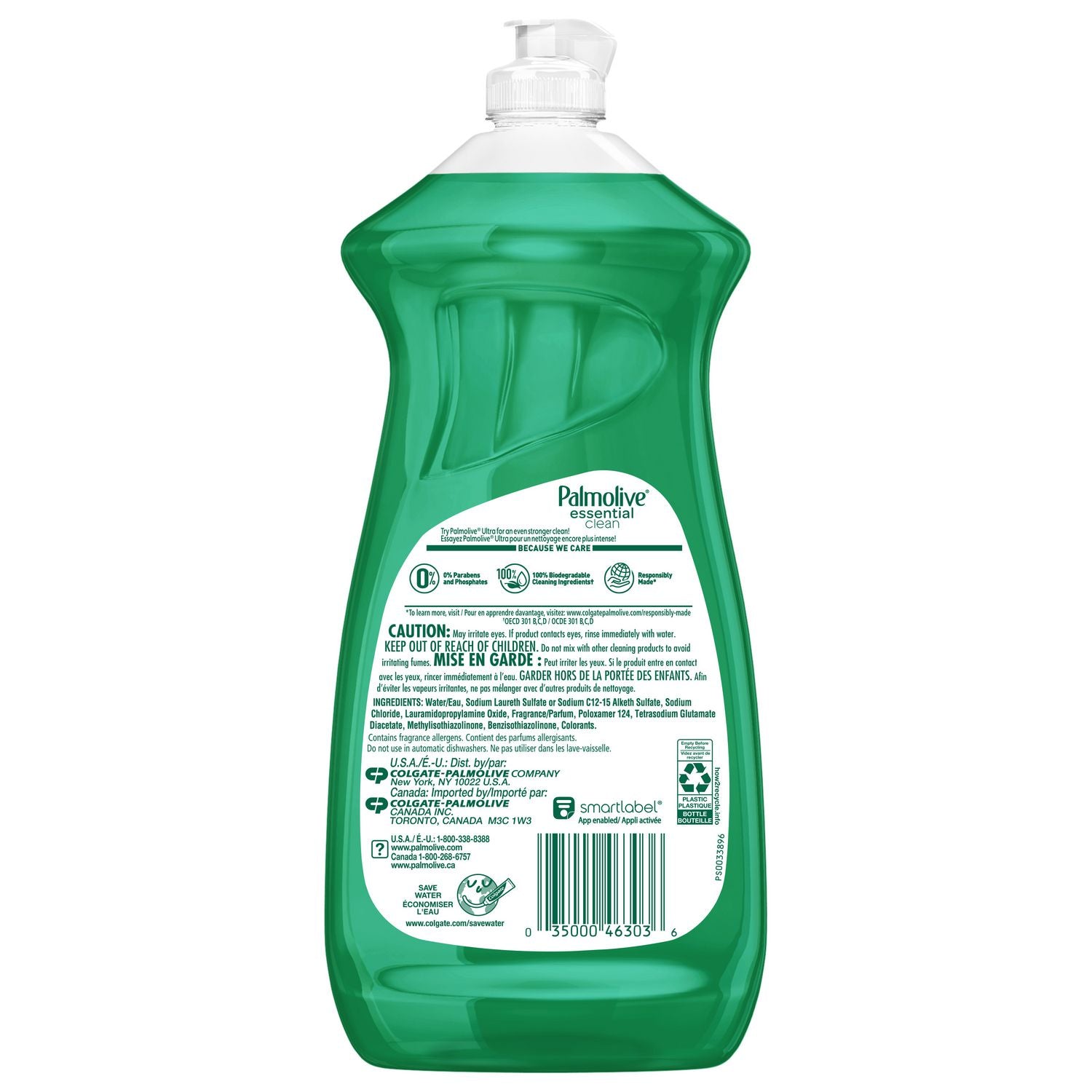 Palmolive® Dishwashing Liquid, Fresh Scent, 28 oz Bottle, 9/Carton