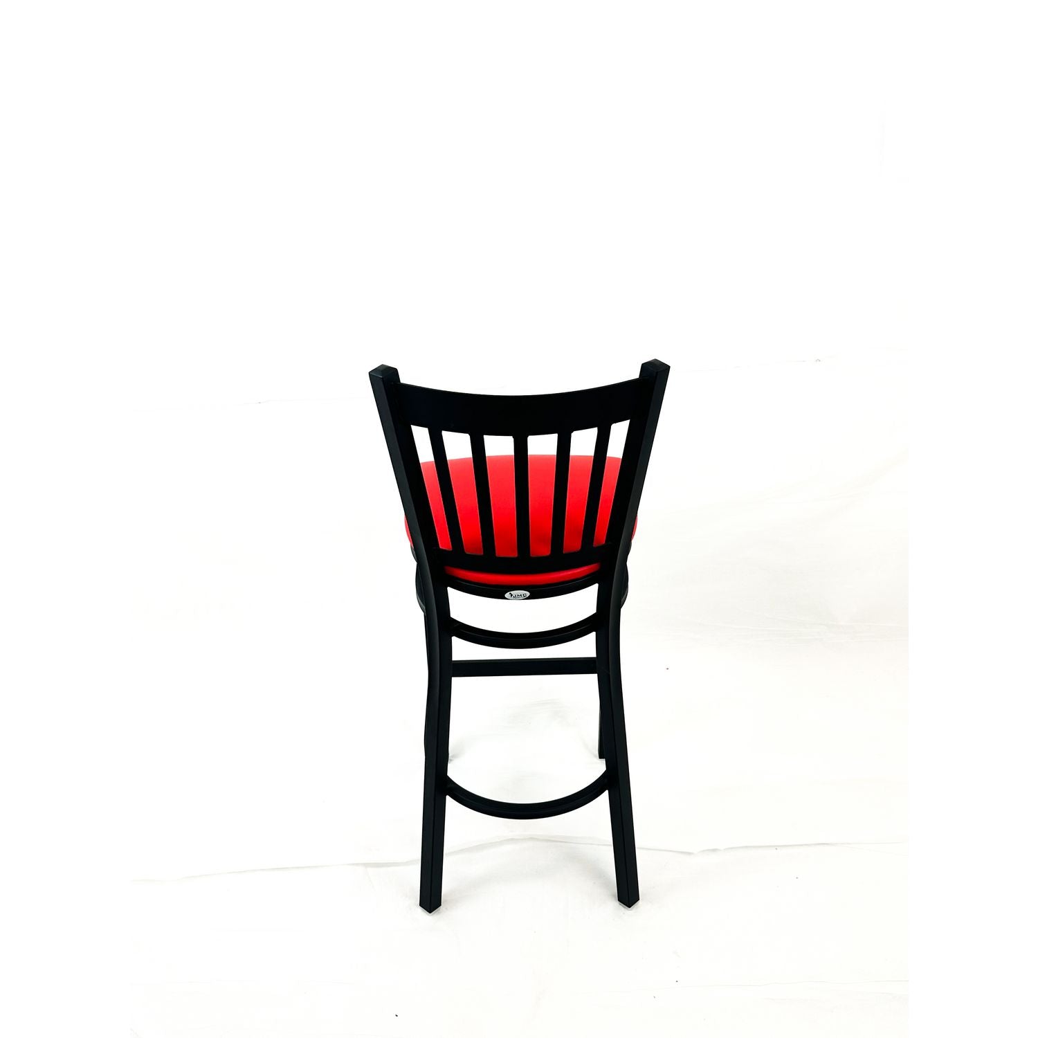 JMC Furniture Cobra Series Barstool, Supports Up to 300 lb, 28.5" Seat Height, Red Seat, Black Back, Black Base