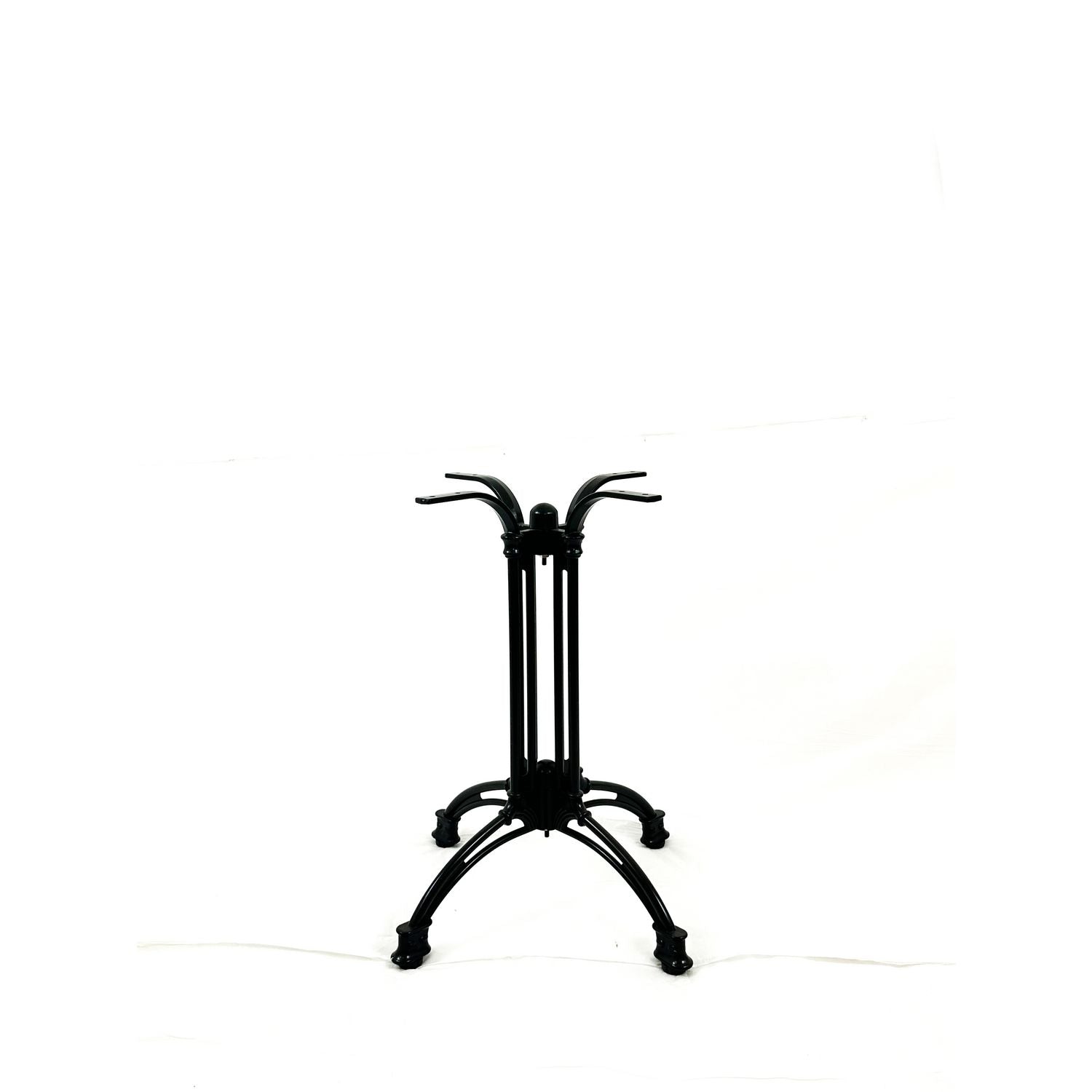 JMC Furniture Solid Wood Tables, Cast Iron Base, Square, 36w x 36d x 29.75h, Natural