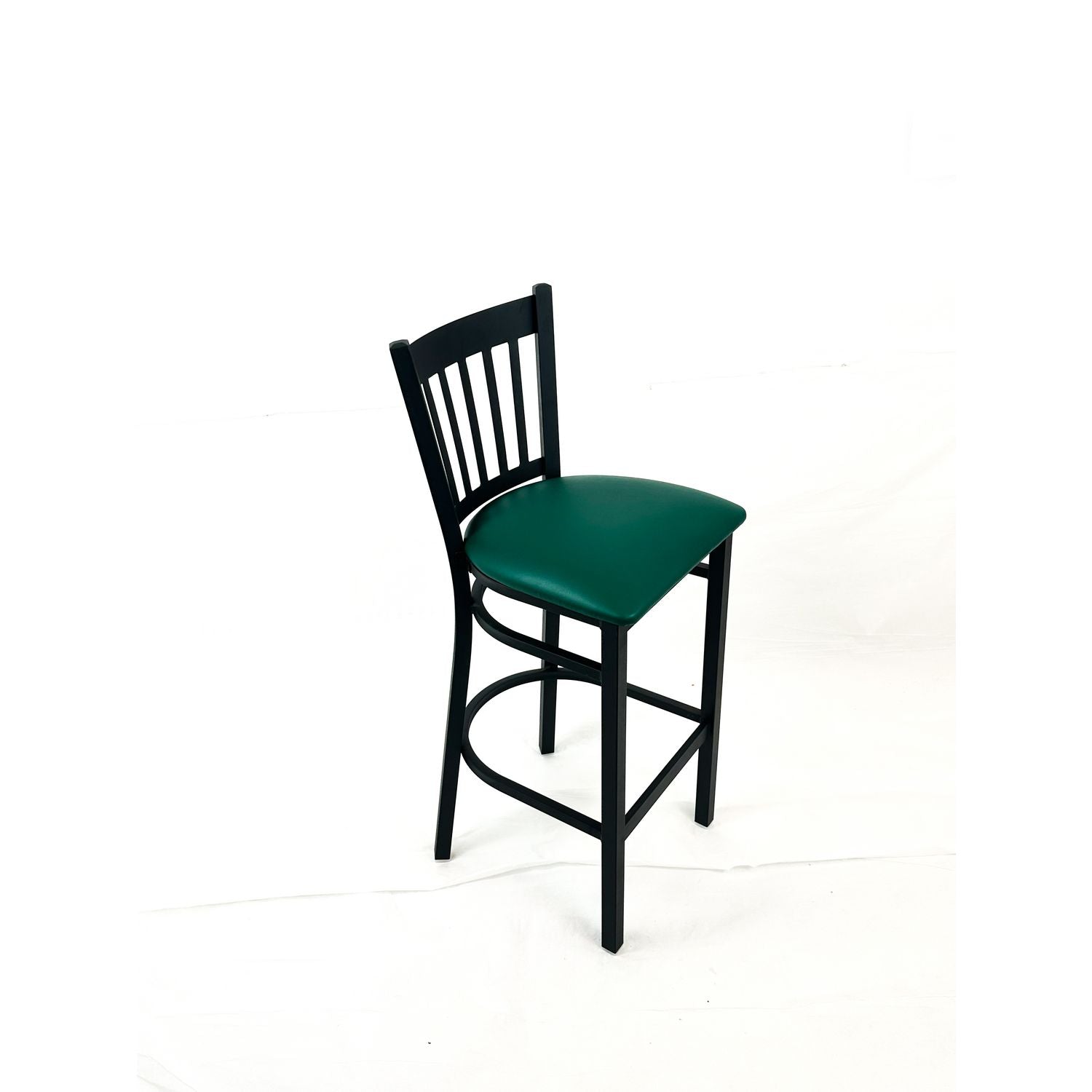 JMC Furniture Cobra Series Barstool, Supports Up to 300 lbs, 28.5" Seat Height, Green Seat, Black Back, Black Base