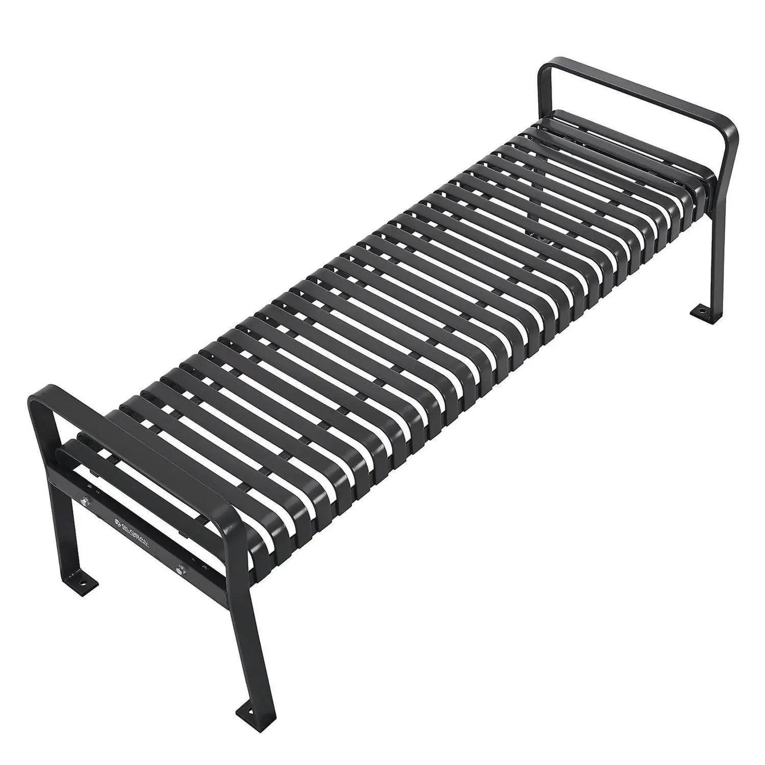 Steel Slat Flat Bench, 70 x 24 x 24.25, Black Global Industrial® Flipcost