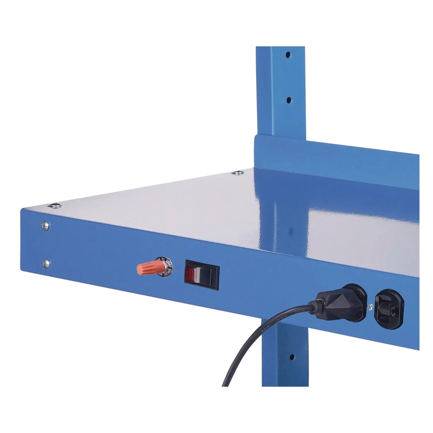 Upper Workbench Shelf, 6 Single Outlets, For Use With 60" Wide Workbenches, 100 lb Weight Capacity Global Industrial® Flipcost