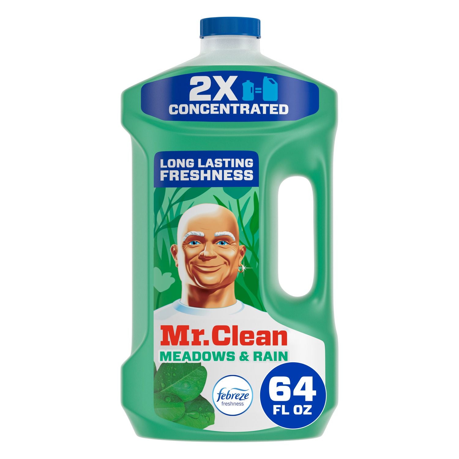Mr. Clean® Multipurpose Cleaning Solution with Febreze, Meadows and Rain, 64 oz Bottle