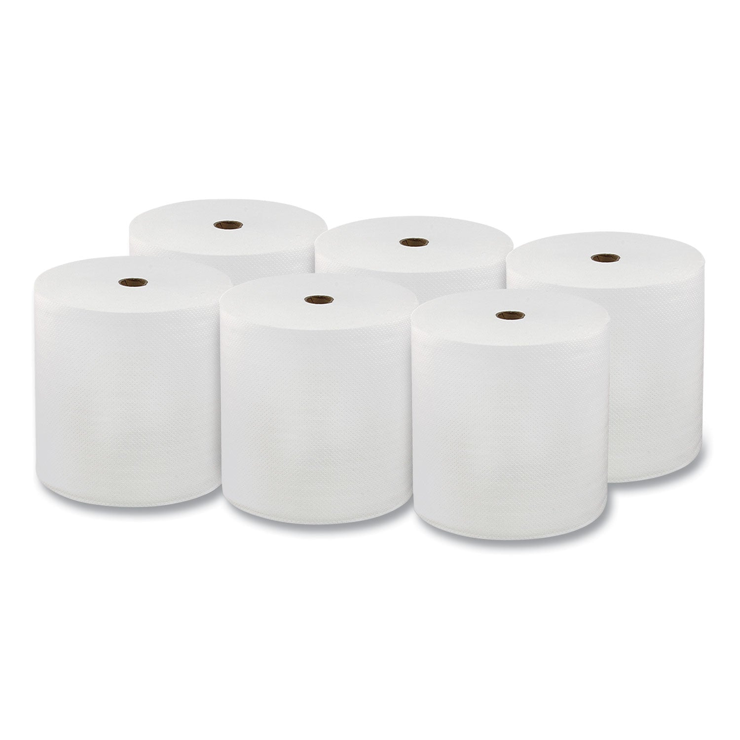 LoCor® Hard Wound Roll Towel, TAD, 1-Ply, 7" x 700 ft, White, 6 Rolls/Carton