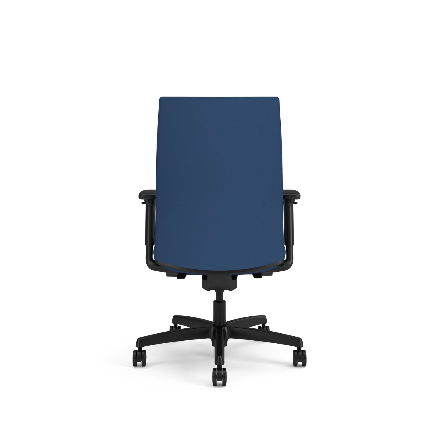 HON® Ignition 2.0 Vinyl Upholstered Mid-Back Task Chair, Adjustable T-Arms, 17 to 21.5 Seat Height, Elysian Seat/Back, Black Base