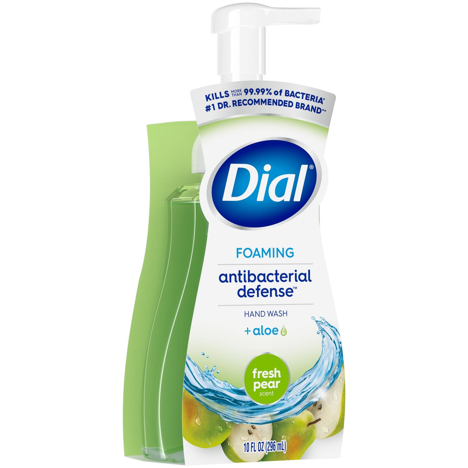 Dial® Antibacterial Foaming Hand Wash, Fresh Pear Scent, 8 oz, 8/Carton