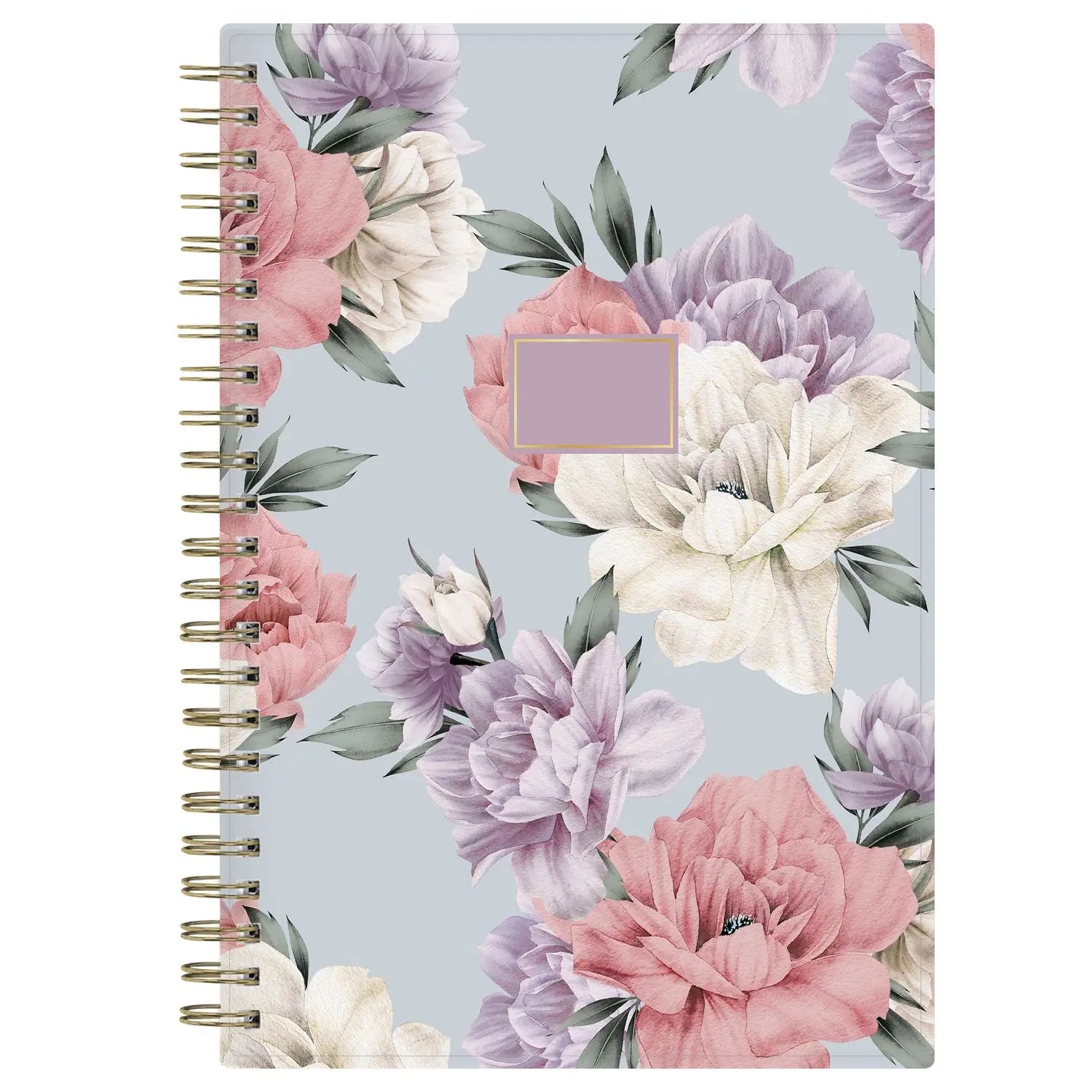 Tula Weekly/Monthly Planner, Floral Artwork, 8" x 5", Purple/Pink/White Cover, 12-Month (Jan to Dec): 2025 Blue Sky® Flipcost