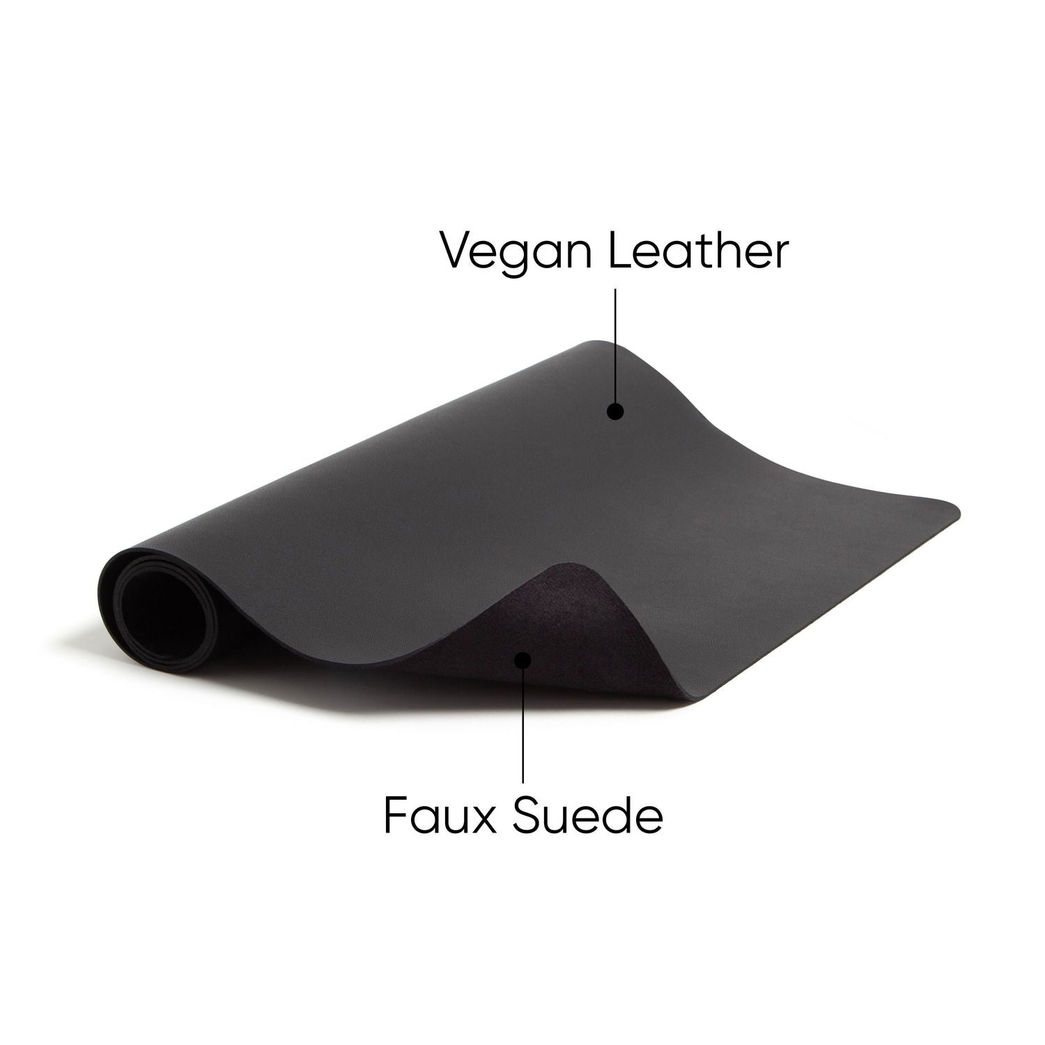 Smead Vegan Leather Desk Pads, 36 x 17, Charcoal