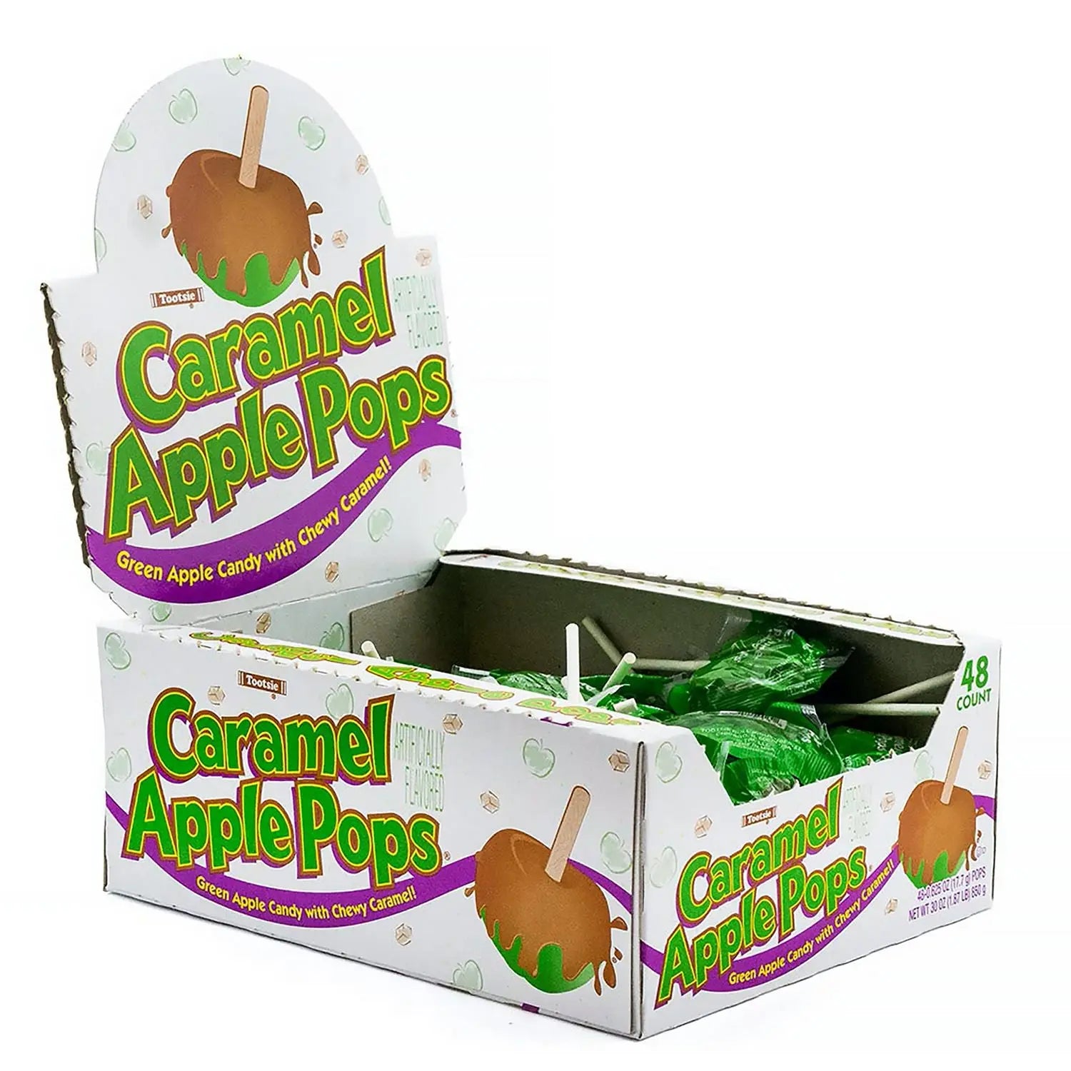 Caramel Apple Pops, 0.63 oz Individually Wrapped, 48/Box, 2 Boxes/Carton Tootsie Roll® Flipcost