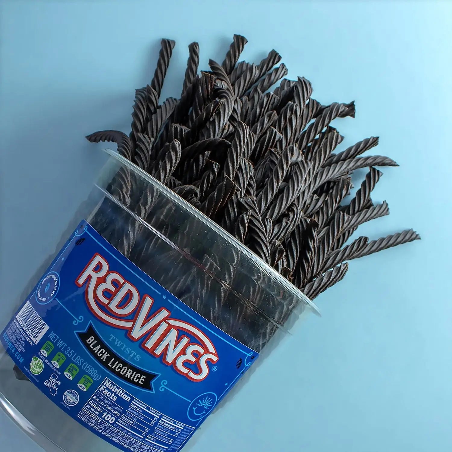 Black Licorice Twists, 3.5 lb Jar, 2/Carton Red Vines® Flipcost
