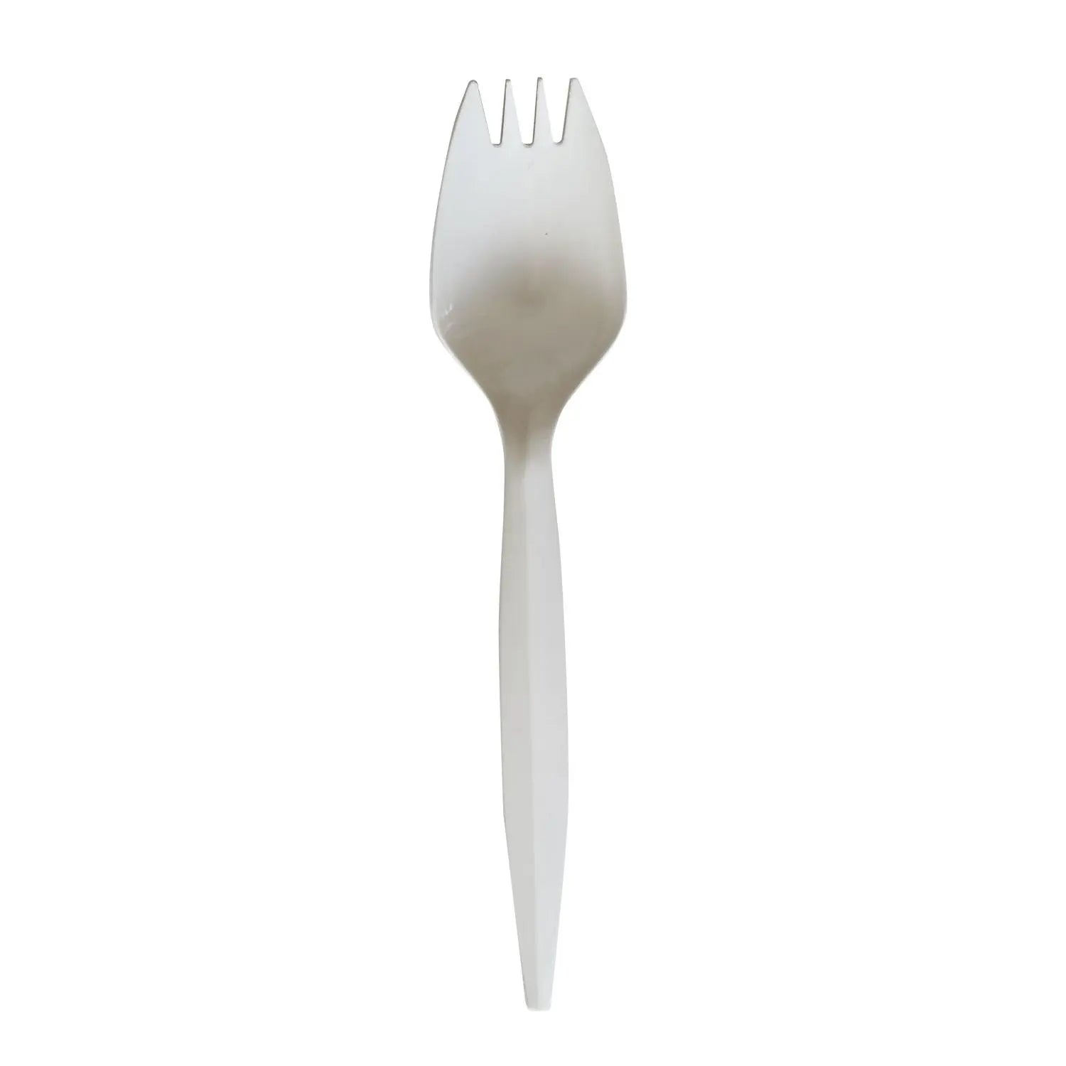 Mediumweight Wrapped Polypropylene Cutlery, Spork, White, 1,000/Carton Boardwalk® Flipcost