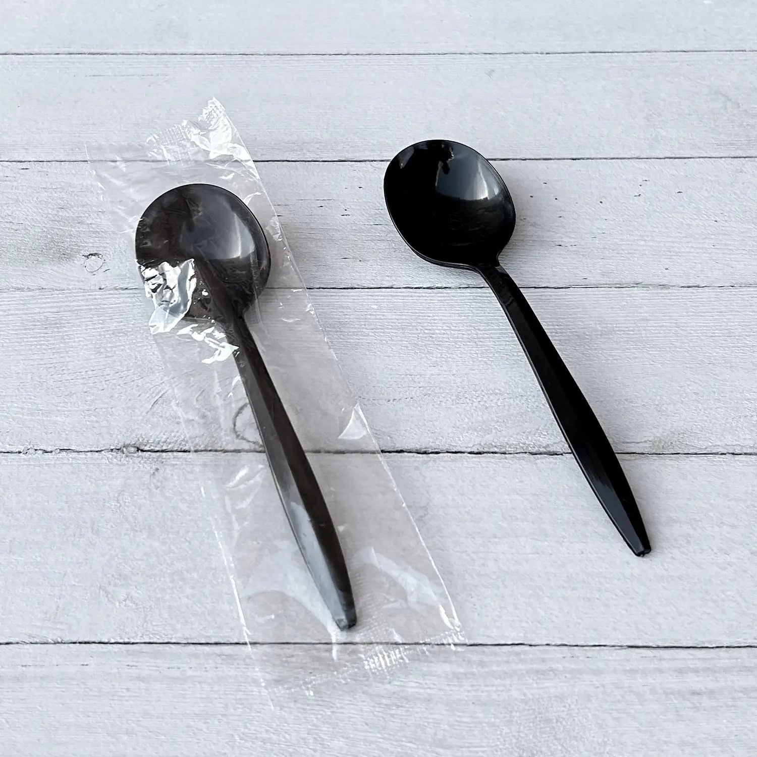Heavyweight Polypropylene Cutlery, Soup Spoon, Black, 1,000/Carton Boardwalk® Flipcost