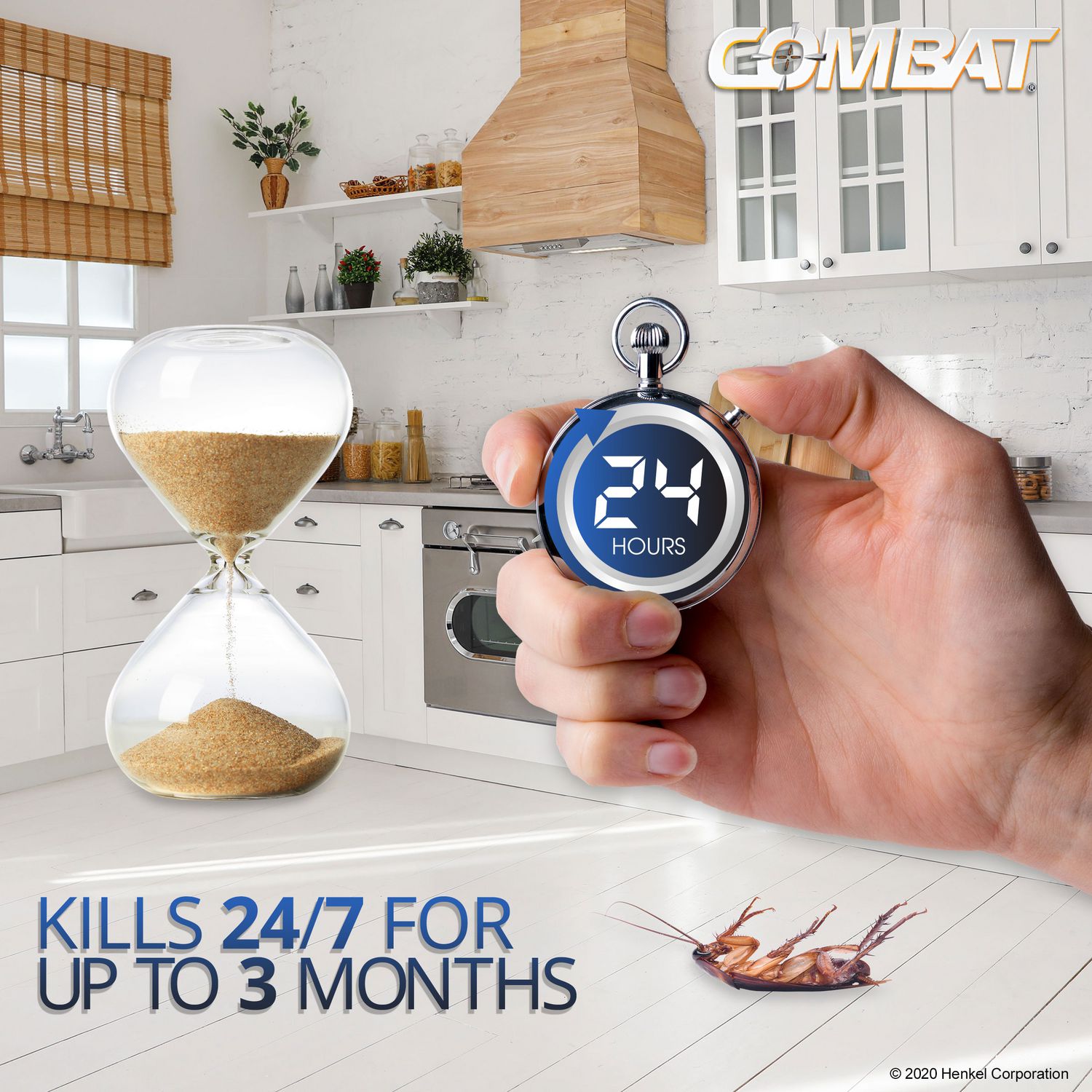 Combat® Roach Bait Insecticide, 0.42 oz, 12/Pack, 10 Packs/Carton