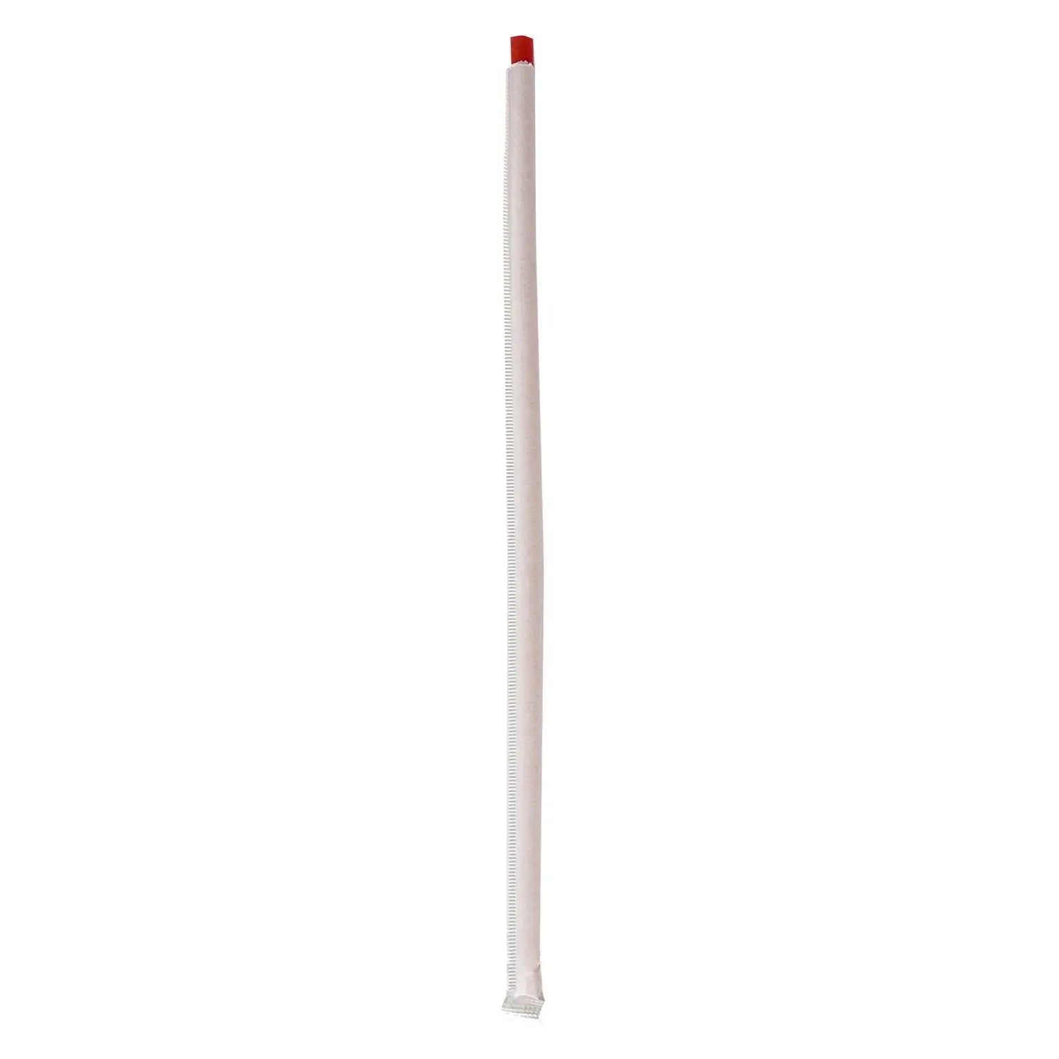Wrapped Jumbo Straws, 10.25", Polypropylene, Red, 2,000/Carton Boardwalk® Flipcost
