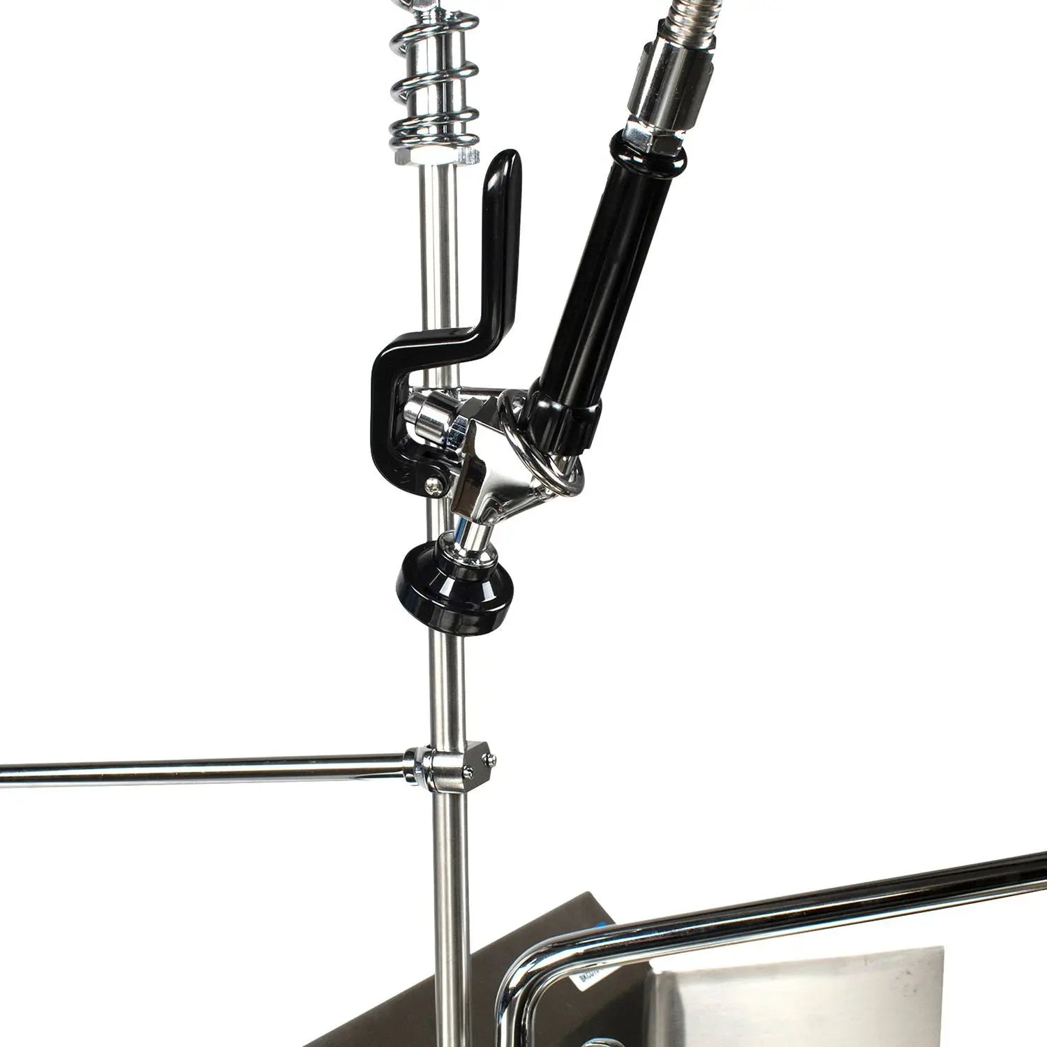 WorkForce Prerinse Add-A-Faucet, 4.62" Height/12" Reach, Chrome BK Resources Flipcost
