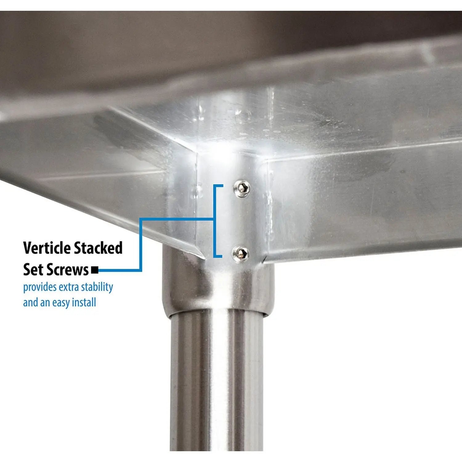 Stainless Steel Flat Top Work Tables, 96w x 30d x 36h, Silver, 2/Pallet BK Resources Flipcost